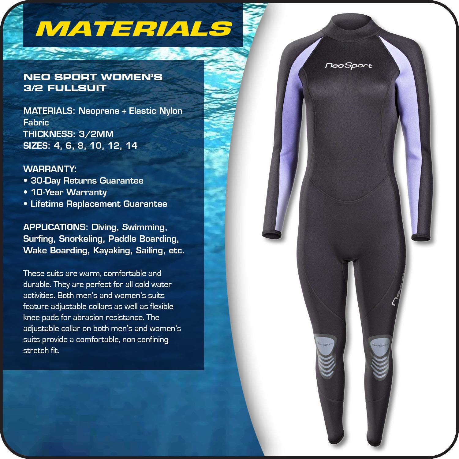 NeoSport Wetsuits Premium Neoprene Full Suit