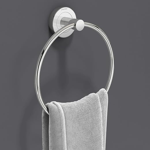 Plantex Compact Stainless Steel Towel Hanger for Bathroom/Towel Holder/Napkin Holder for Wash Basin/Towel Ring/Bathroom Ac...