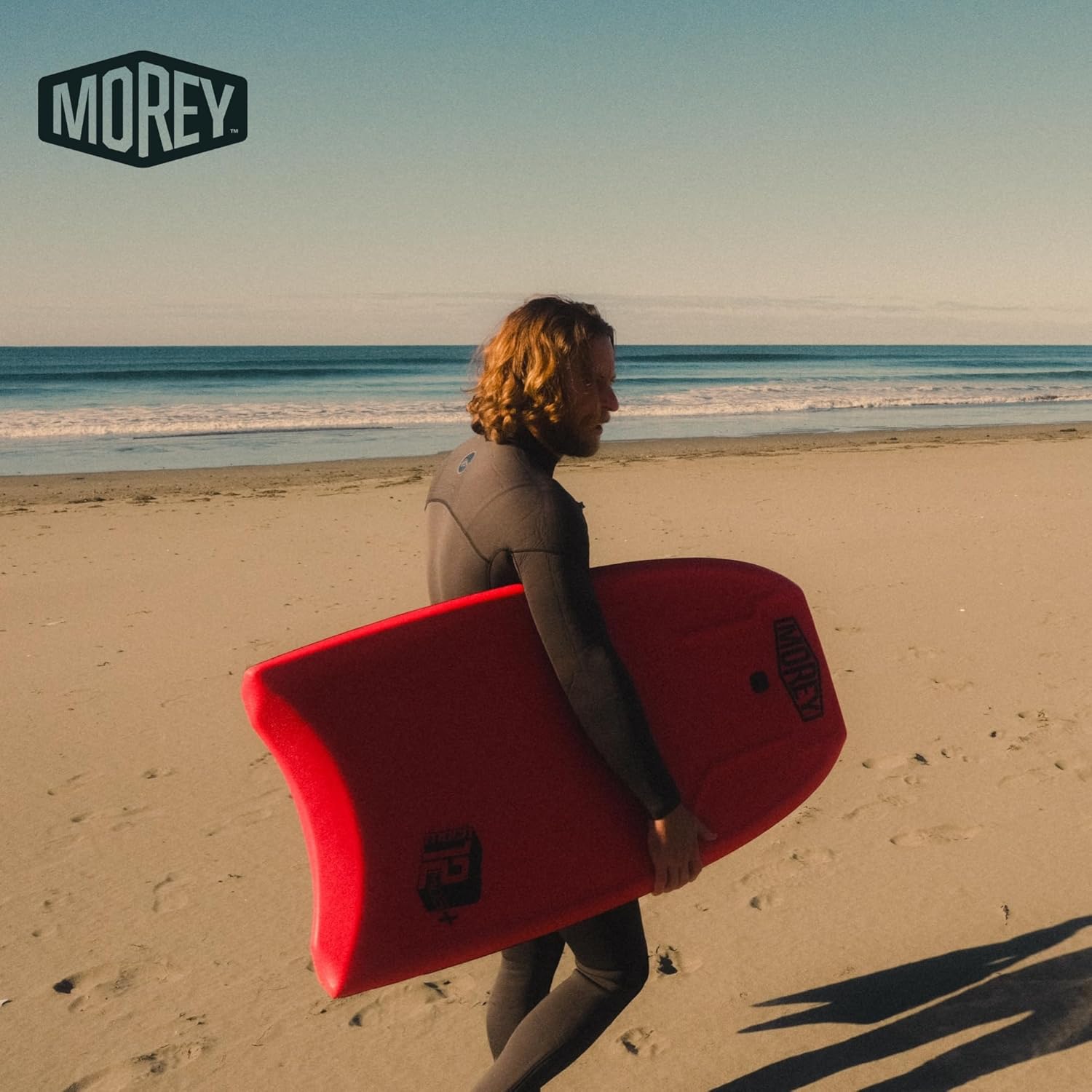 MOREY® Boogie Board. Mach 12 MDS, 42.5" Bodyboard. Dynamic Speed Body Boards for Beach, for All Skill Levels, Embedded Fiberglass Stringer, with Coil Leash. Re-Engineered 2026 Model