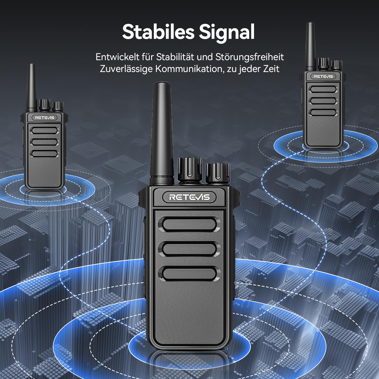 Retevis MateTalk P64 Digitales Funkgerät Lizenzfrei, Professionelles Walkie-Talkie Kompatibel mit Motorola, Gruppenruf, Sicherheit, Kommerzielles Funkgerät für Hotels und Immobilien (2er-Pack)