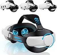Vista 10 de Kawaye Head Strap for Meta Quest 3S/3/2, 6700mAh Hot-Swap Batteries for Oculus Head Strap Extend 2-3Hrs,Dual Dial Adjustable VR Headset Strap for