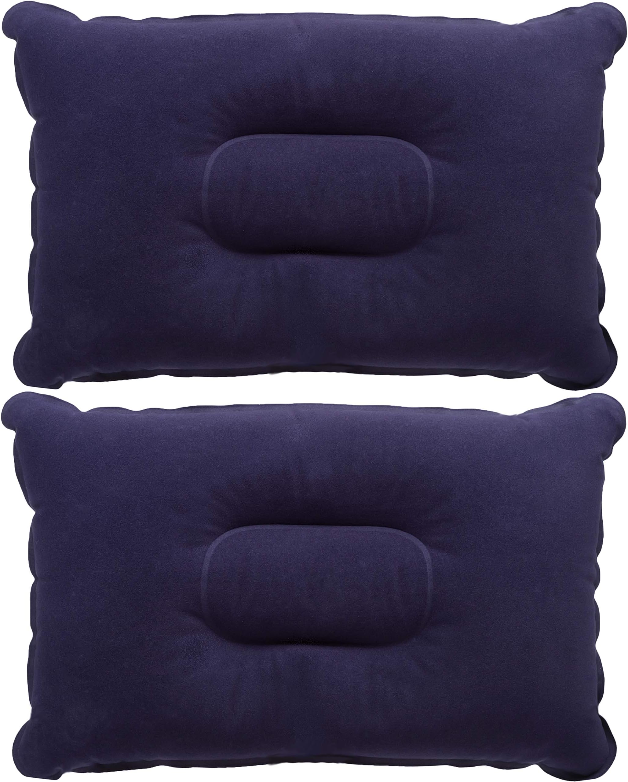 Panzo Products 2 Pack Inflatable Travel Camping Pillows, Soft Lightweight & Comfortable, Allowing for a Great Nights Sleep, Water Resistance Non-Slip & Easy to Use