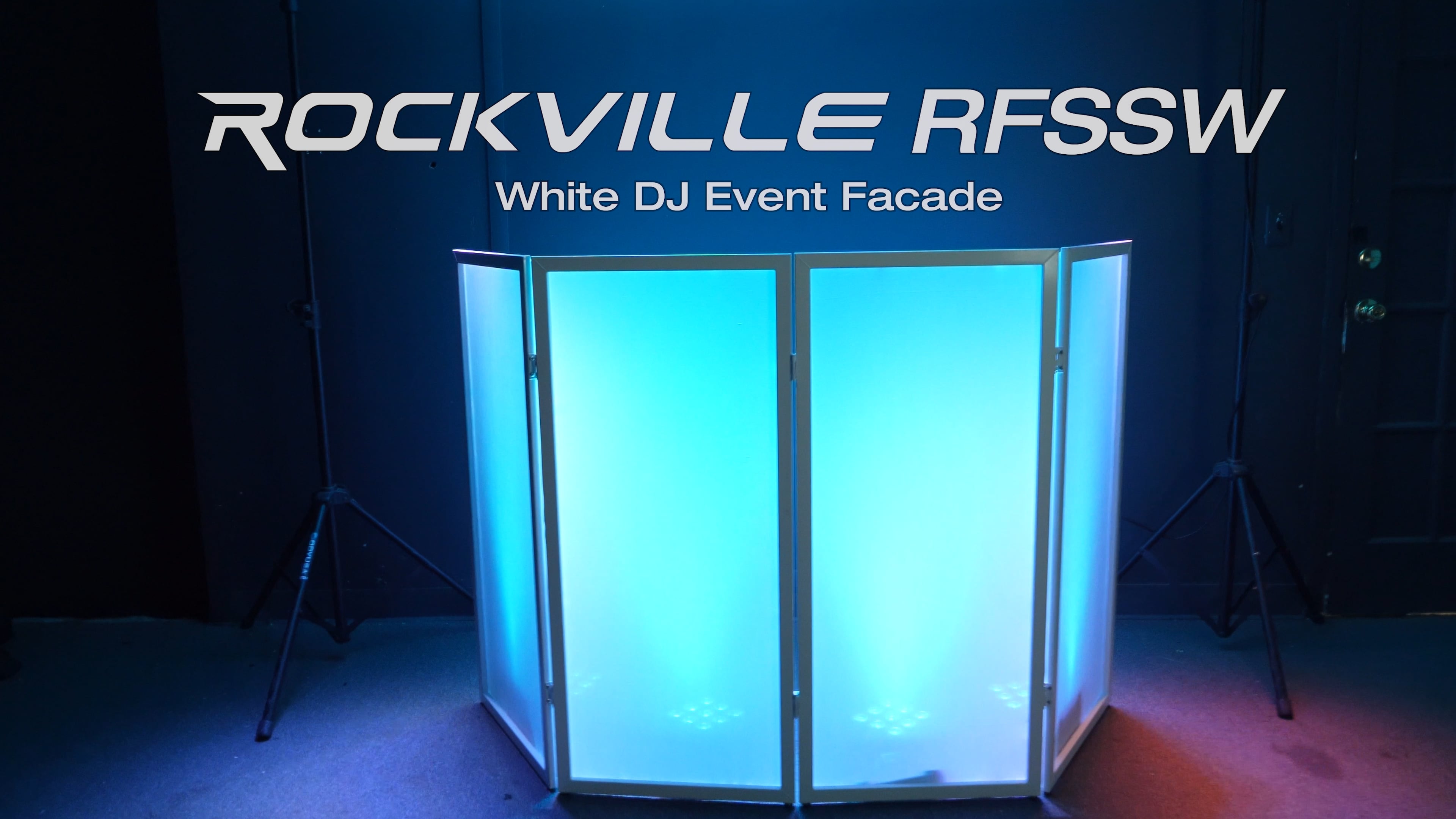 Amazon.com: Rockville RFSSW White DJ Event Facade, 4 Panels, Built