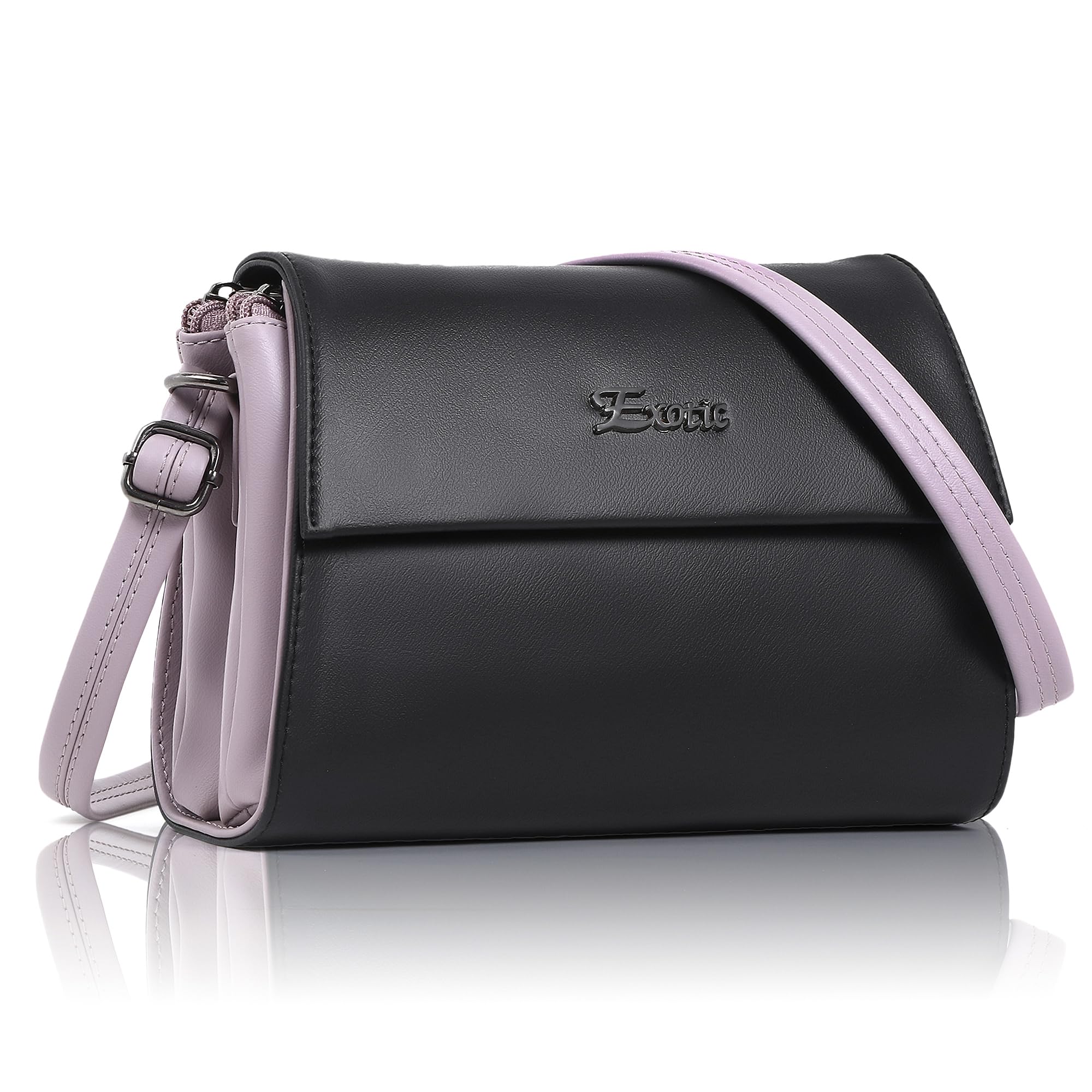 EXOTIC Womens Stylish And Durable Sling Bag (Black) (B0CLS9G519) Amazon Price History, Amazon Price Tracker