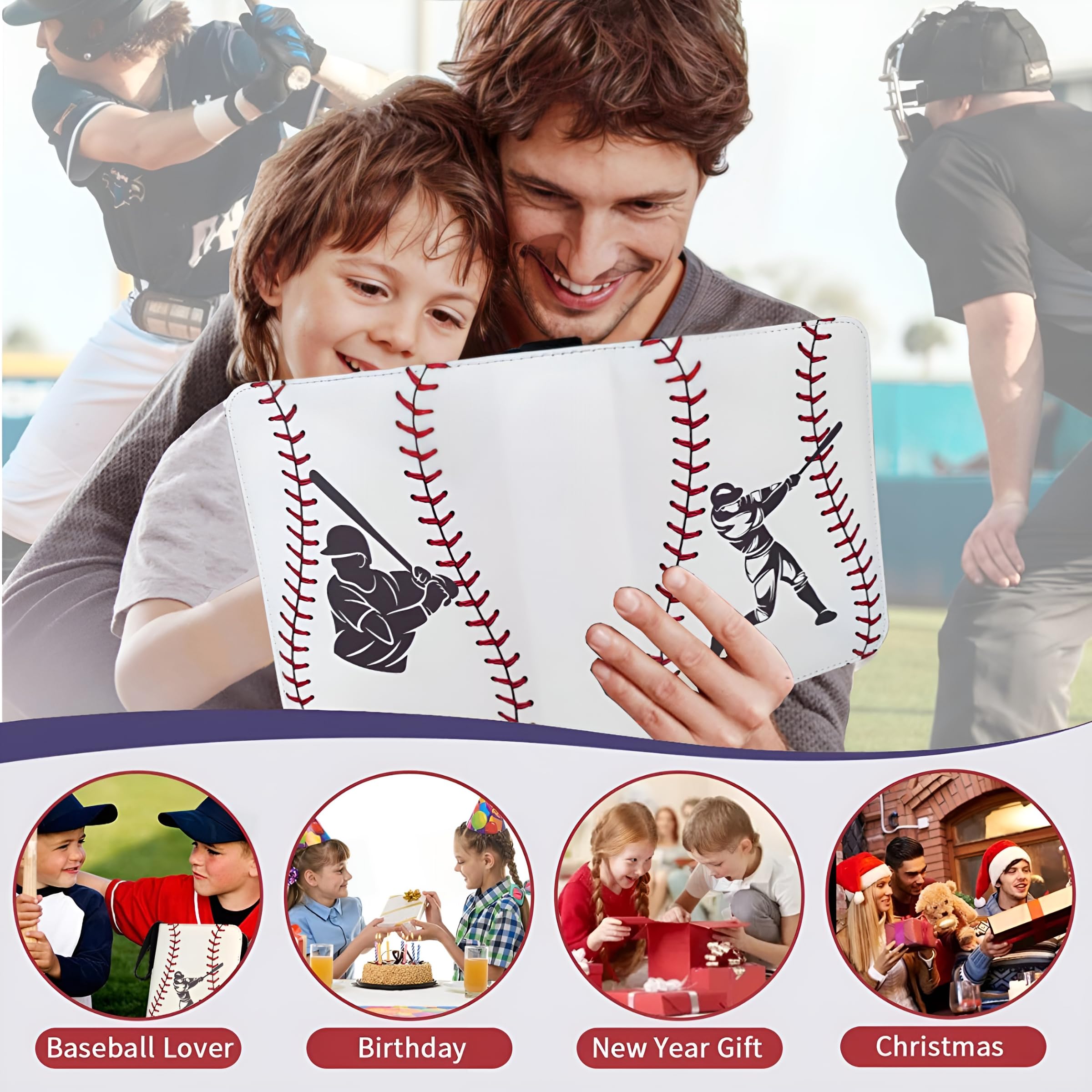 Raccoglitore di carte da baseball 440 tascabili per carte collezionabili