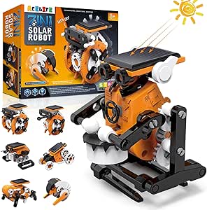 Energia Solare Robot, Giocattoli Robot Solari Educativi Bambini 8 9 10 11 12 Anni, STEM Construcktion con Azionamento a Energia Solar, robot DIY Educativi Giocattoli Regalo di 8-12 Anni