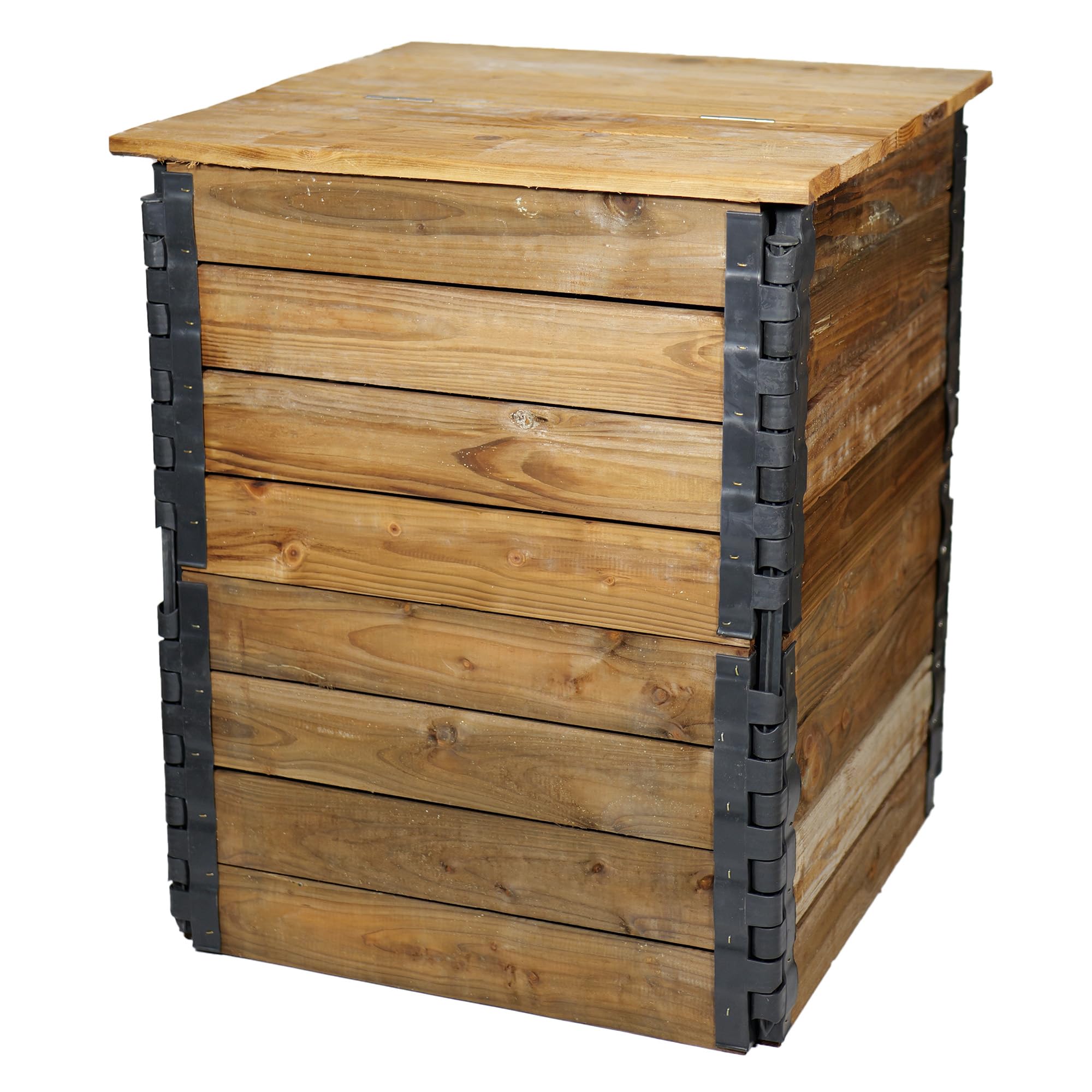 Composteur en bois 305 L pour éliminer les biodéchets de jardin de façon durable