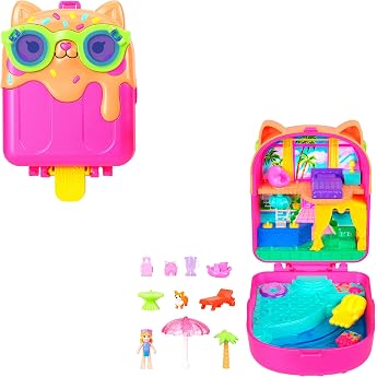 Polly Pocket Dolls and Playset Cozy Dreamland Lamb Box