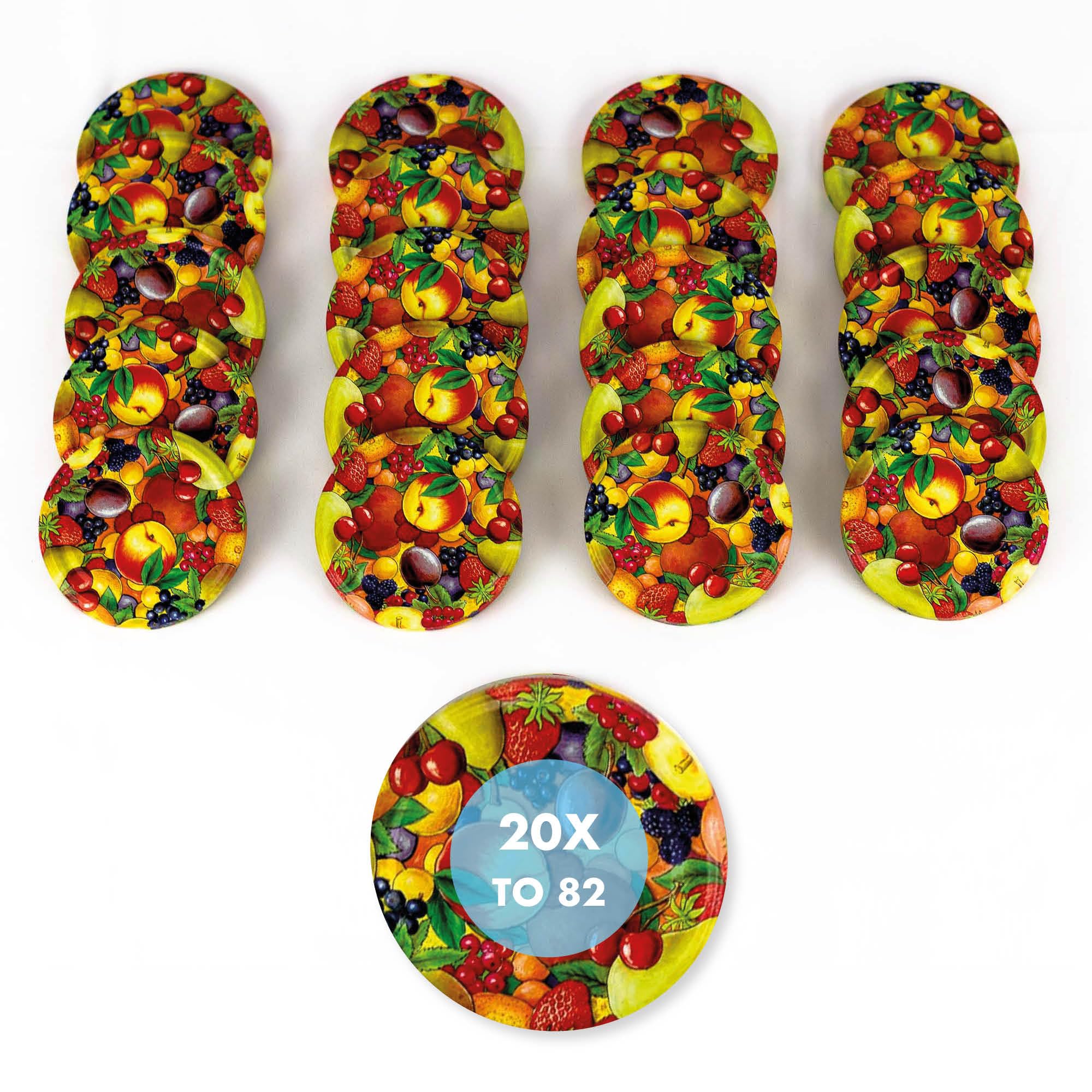 Flaschenbauer Couvercles Twist-Off 82mm – Pour Bocaux à Vis