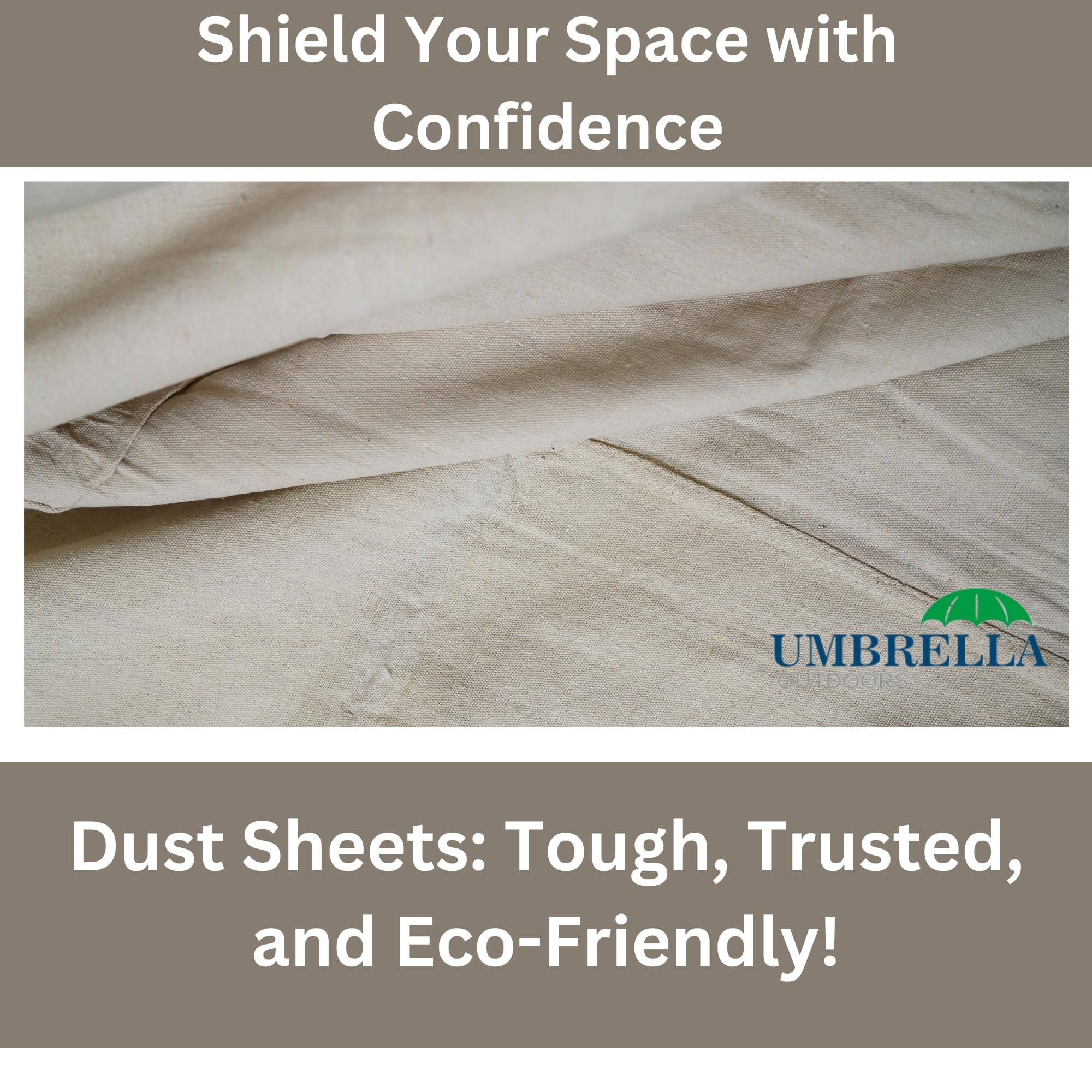 Heavy Duty Cotton Dust Sheets for Decorating Painting, Drop Cloths for Furniture Floor Covering, Dust Covers, Durable - Image 2