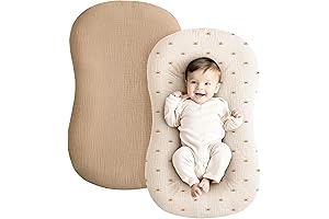Konssy Cozy Cotton Slipcovers for Infant Loungers