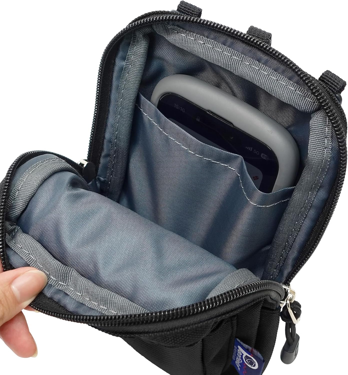 Penfield Mobile Pouch, Smartphone Pouch, Smartphone Storage, Portable Case, Scissor Case, Outdoor, Black (2), F