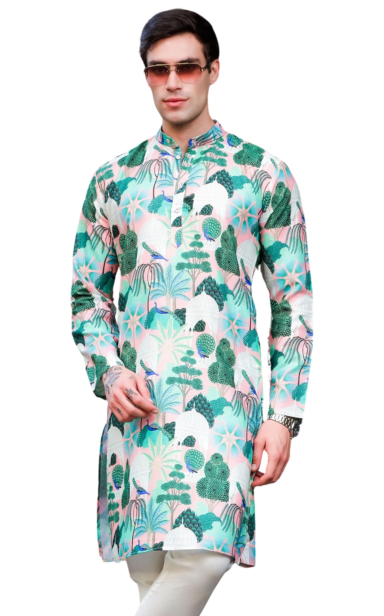 lymio Men's Cotton Regular Fit Casual Kurta-picture-51