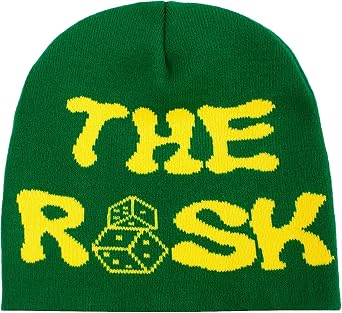Y2k Beanie Hat Unisex Winter Warm Beanie for Women Mens Knitted Skull Spider Letter Slouchy Warm Hat