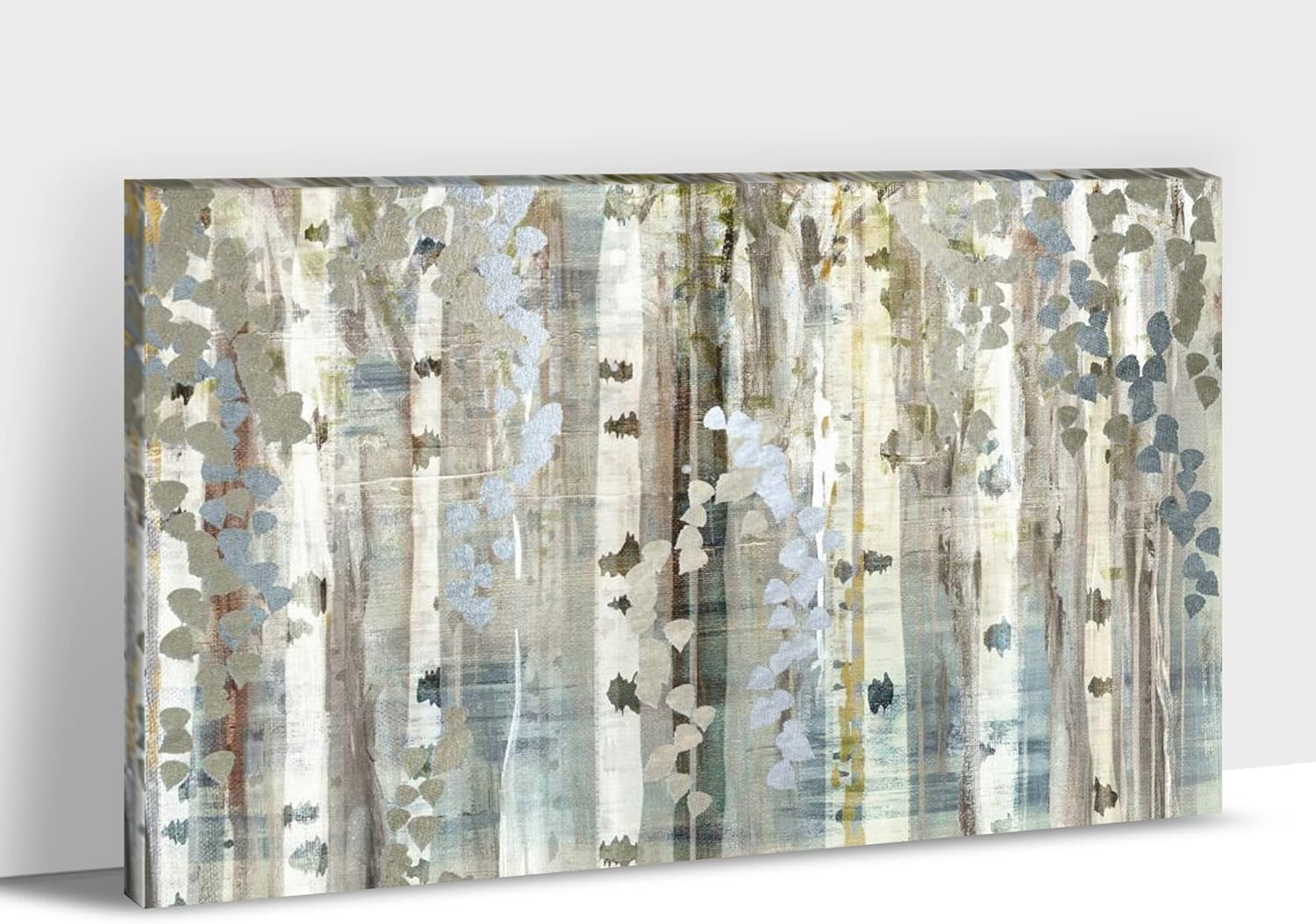 GUTTATY Large Birch Tree Canvas Wall Art, Birch Tree