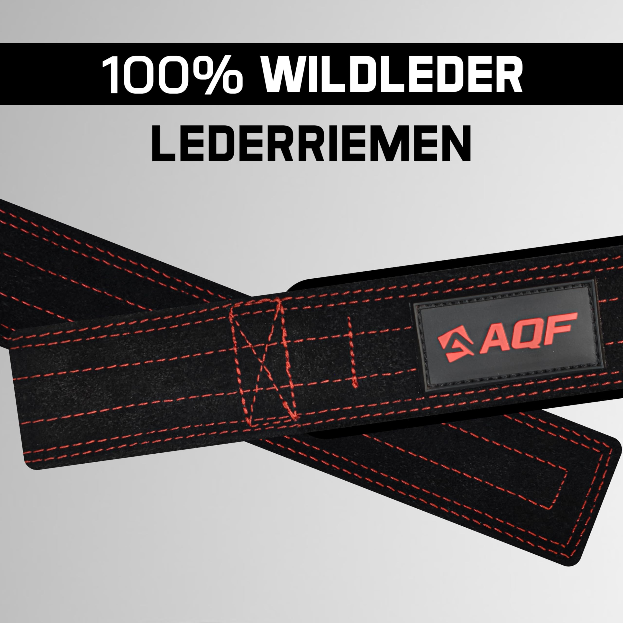 AQF Leder Zughilfen Krafttraining Wildleder | Profi Lifting Straps für Bodybuilding und Weightlifting | Kreuzheben Gurte, Gym Fitness Zughilfen für Frauen und Männer