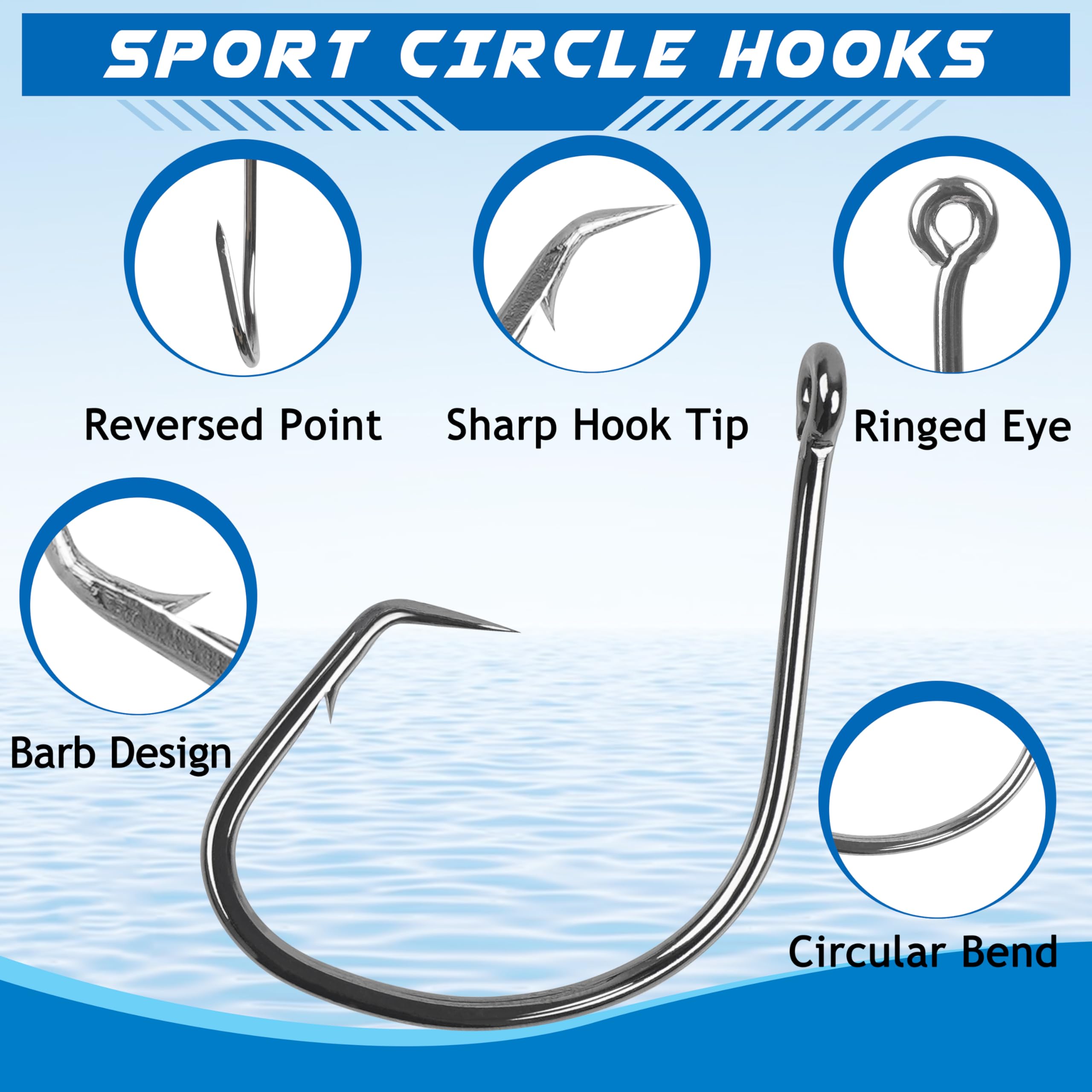 amazon black carbon steel circle fishing hooks Shaddock 160pcs/box 7381 Offset Sport High Octopus Fishing Hooks-Size:1-5/0 : Sports & Outdoors Carp Fishing Reels | Crankbait Rod Model:BAMQLT1000D-H