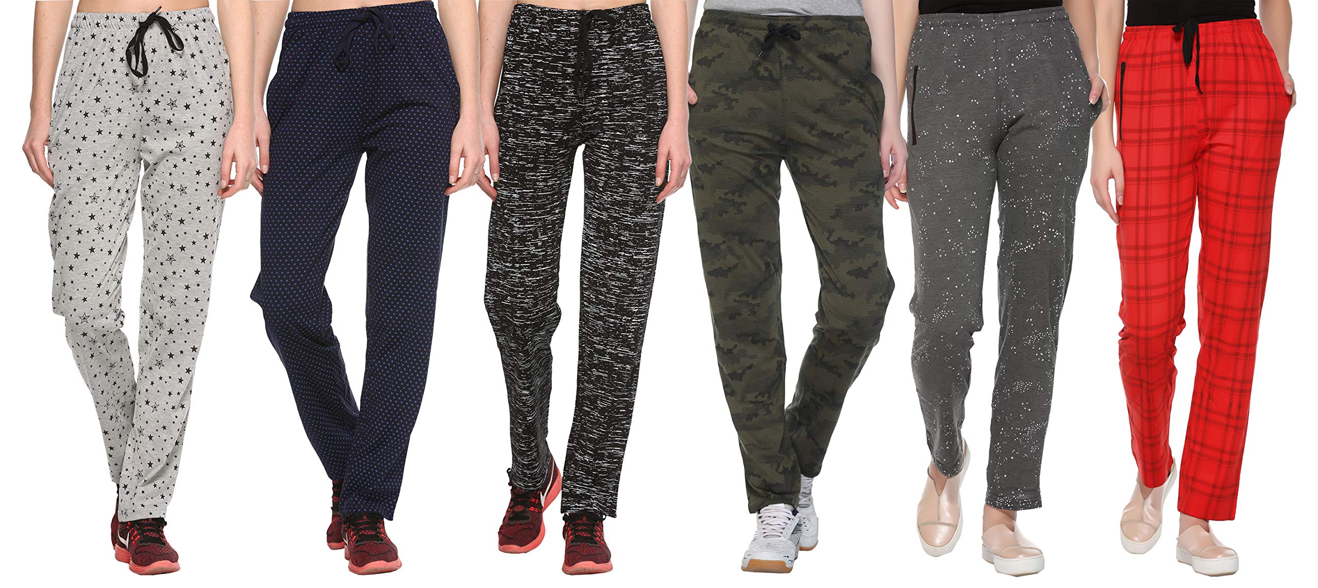 69GAL Women's Cotton Trackpant (Pack of 6)