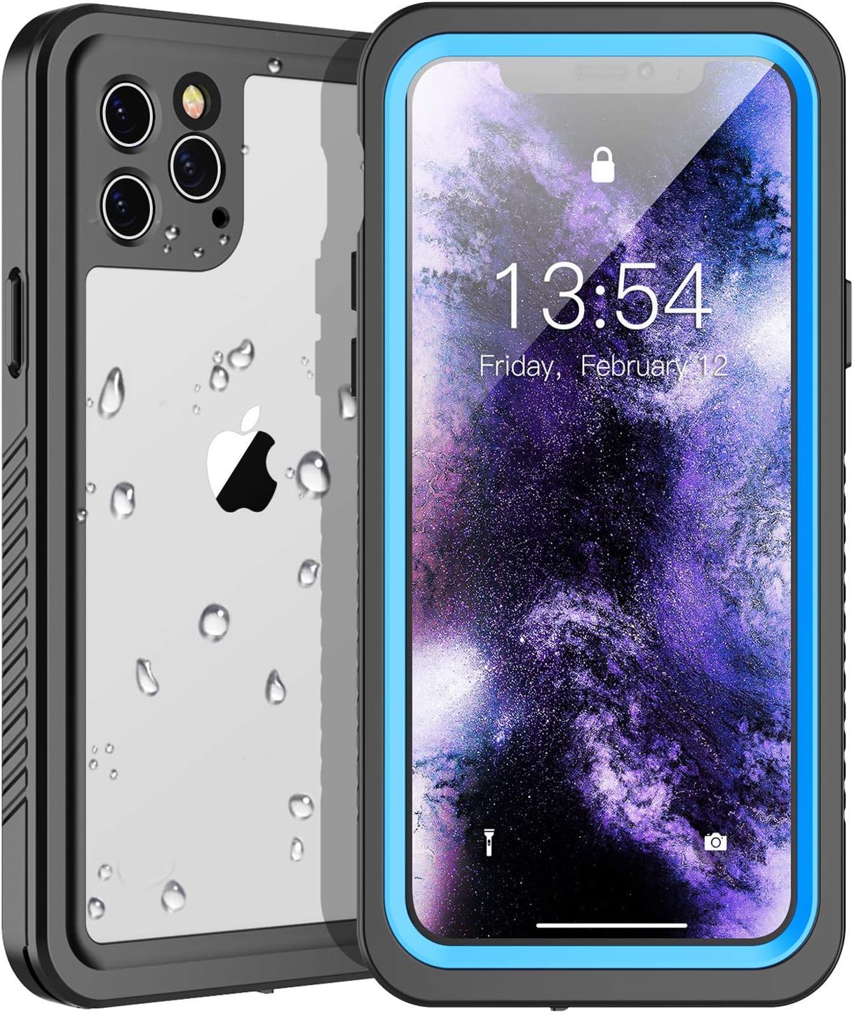 Featured Product WOOQU iPhone 11 Pro Waterproof Case,iPhone 11 Pro Case Built in Screen Protector 360° Full Body Protective Shockproof IP68 Underwater Waterproof Case for iPhone 11 Pro 5.8inch(Blue/Clear)
