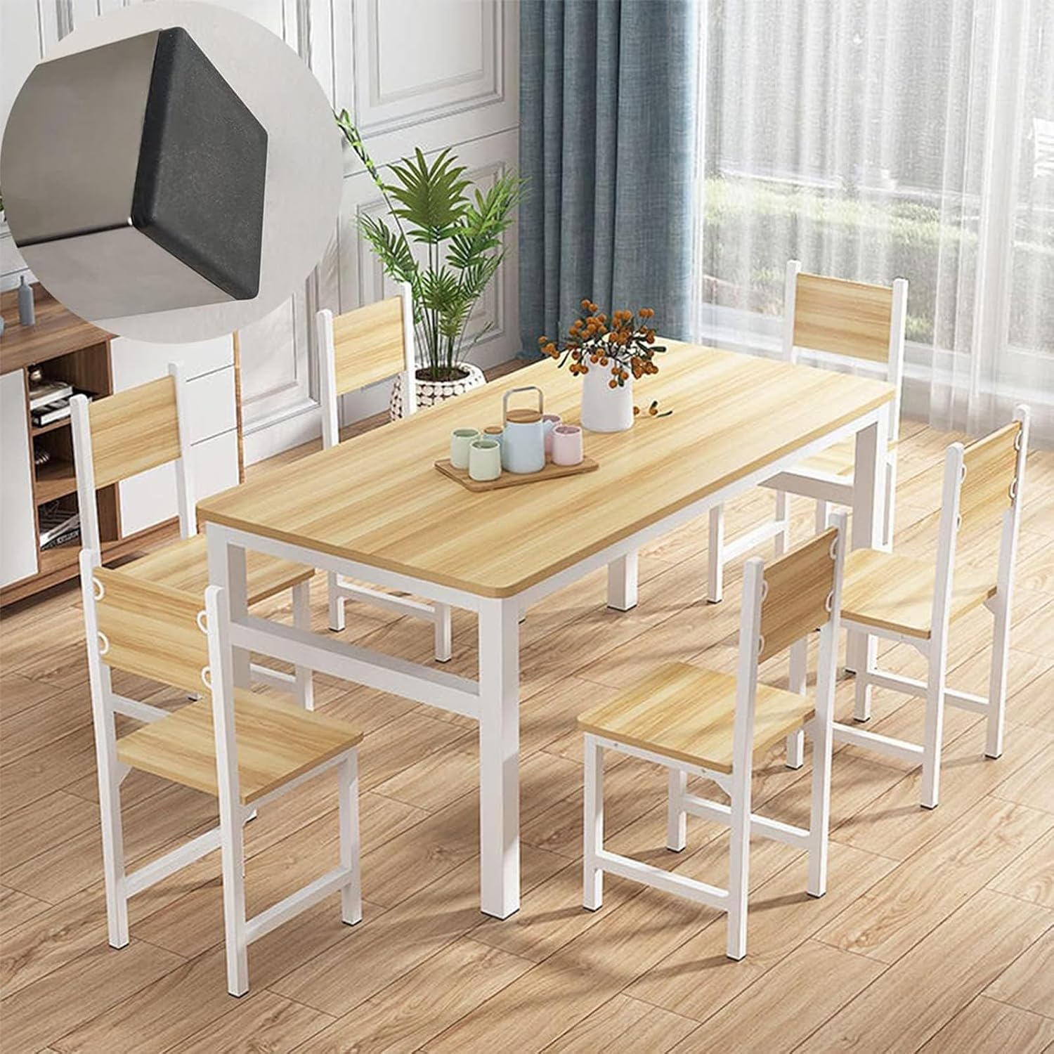 Square Plastic Plugs for Metal Square Tubing/Tubing End Caps/End Caps/Black Plastic Square Plugs/Cap Plug for Fences,Protection Table Chair Furniture Legs 8pcs 70×70mm/2.76″×2.76″