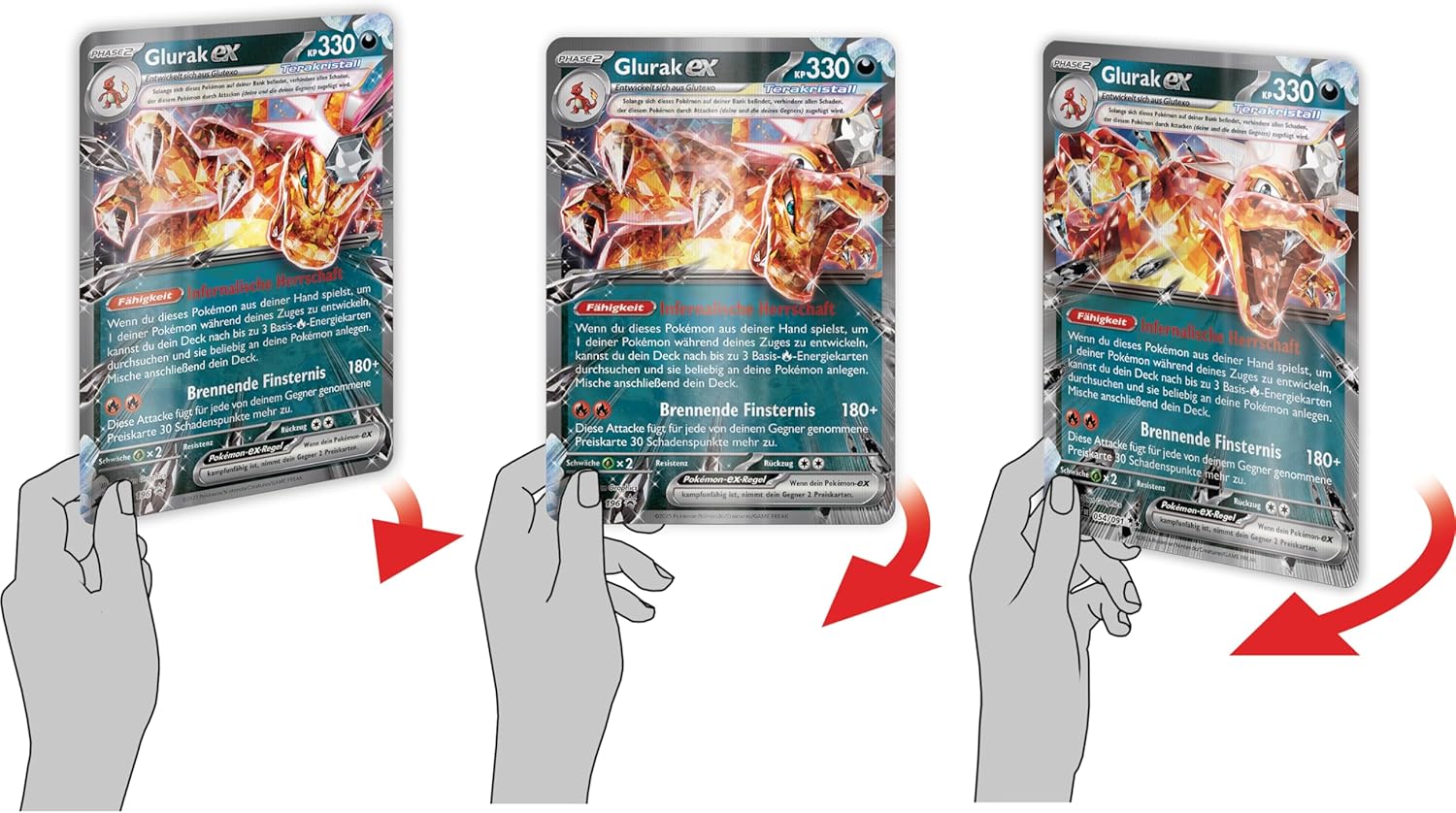 Pokémon - Trading Card Game: Special Collection Glurak-ex (1 Holographic Promo Card, 2 Holographic Cards, 1 Oversized Wobble Picture Card & 5 Booster Packs)