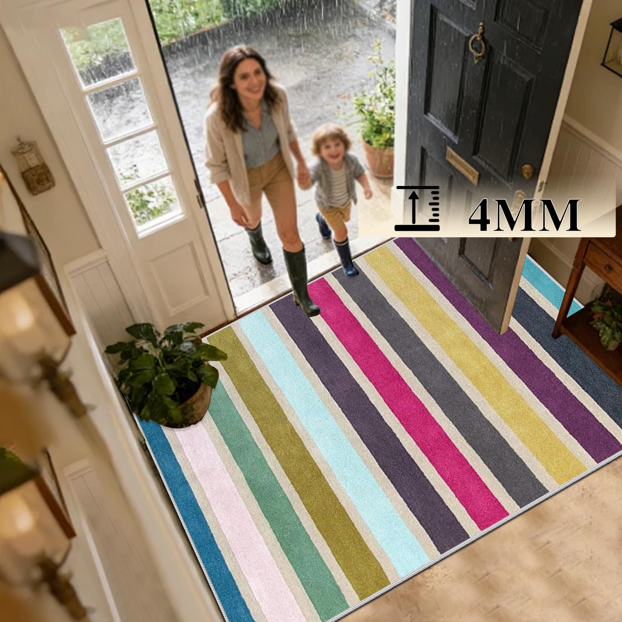 Tapis de Protection de Sol pour Sols Durs Bureau pour Moquette 80 x 160 cm