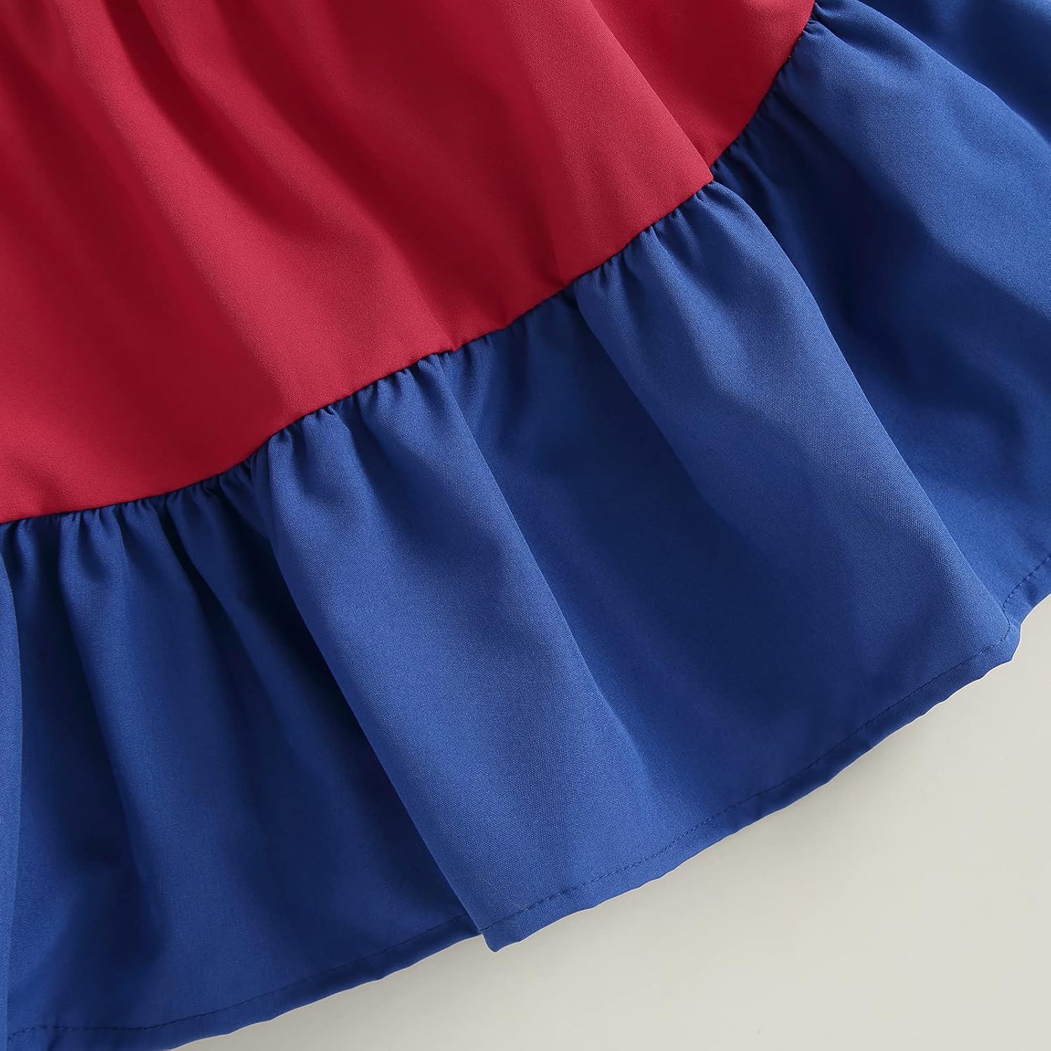 MoZiKQin Toddler Little Baby Girl Dress Suspender Strap Color Block Dresses Princess Beach Summer Sundress with Headband - Image 6