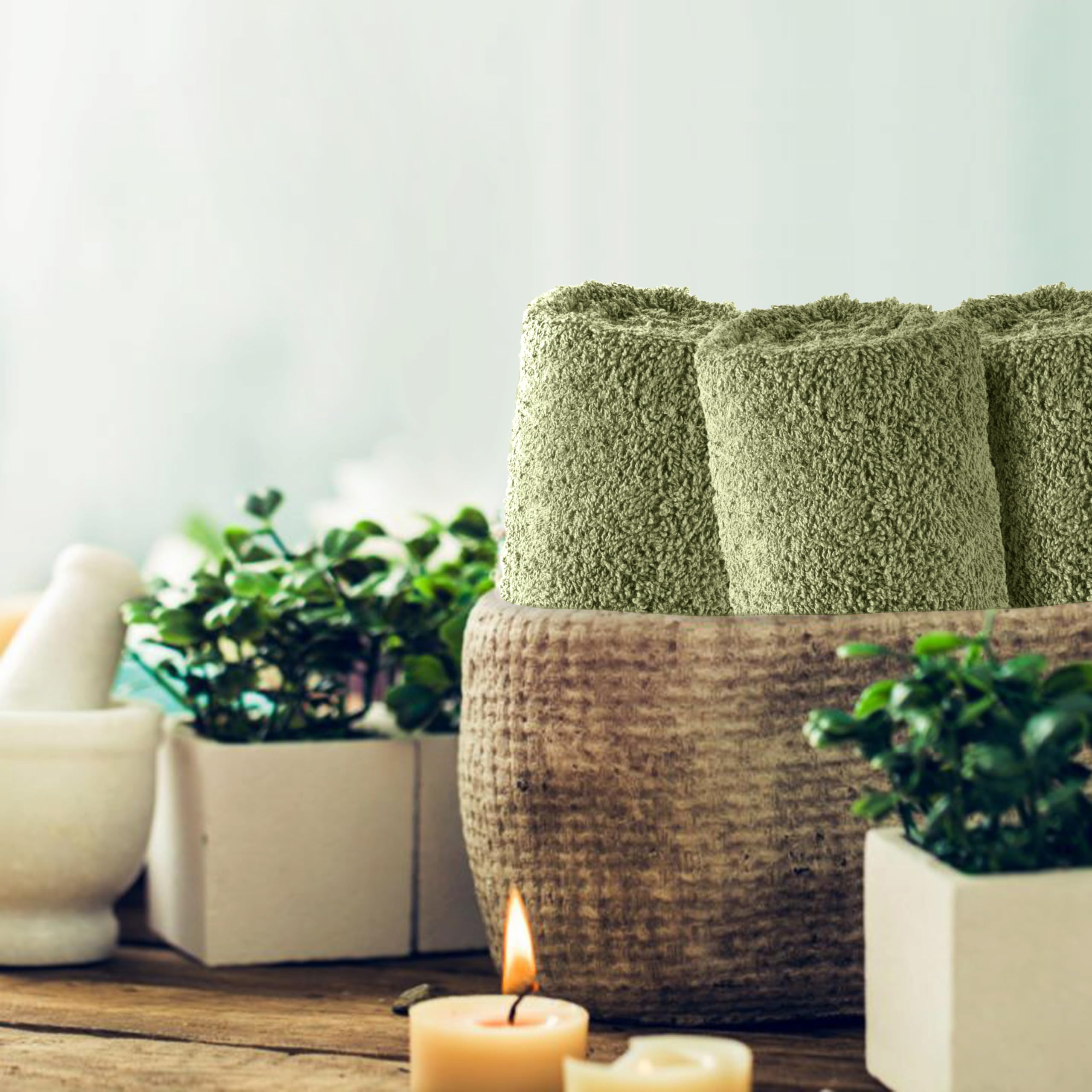 Set 4 Asciugamani Da Bagno 70x140 Cm - 500 GSM Cotone Lussuoso, Ultra Morbido E Assorbente