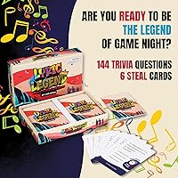 Vista 3 de Lyric Legend 90's R&B Music Trivia - Colección de juegos de trivia de música ampliable con acabado de varias cubiertas para fiesta de letras