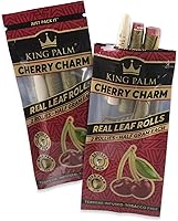 Vista 2 de King Palm Flavors Rollie Size Cones - 2 Pack, 4 Rolls Terpene Infused - Squeeze & Pop Pre Rolls - Organic Flavored Cones - (Cherry Charm)