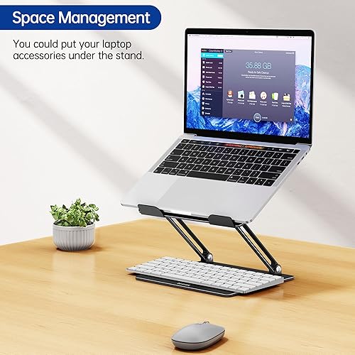Miniatura 6 de BESIGN LS10 - Soporte de aluminio para laptop, ergonómico y ajustable, soporte para tableta y computadora, compatible con MacBook Air, Pro, Dell,
