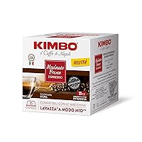 Kimbo Capsule Compatibili Lavazza A Modo Mio - 128 Capsule - Macinato Fresco Espresso