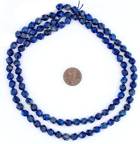 Miniatura 2 de TheBeadChest - Cuentas de lapislázuli facetadas (0.315 in)