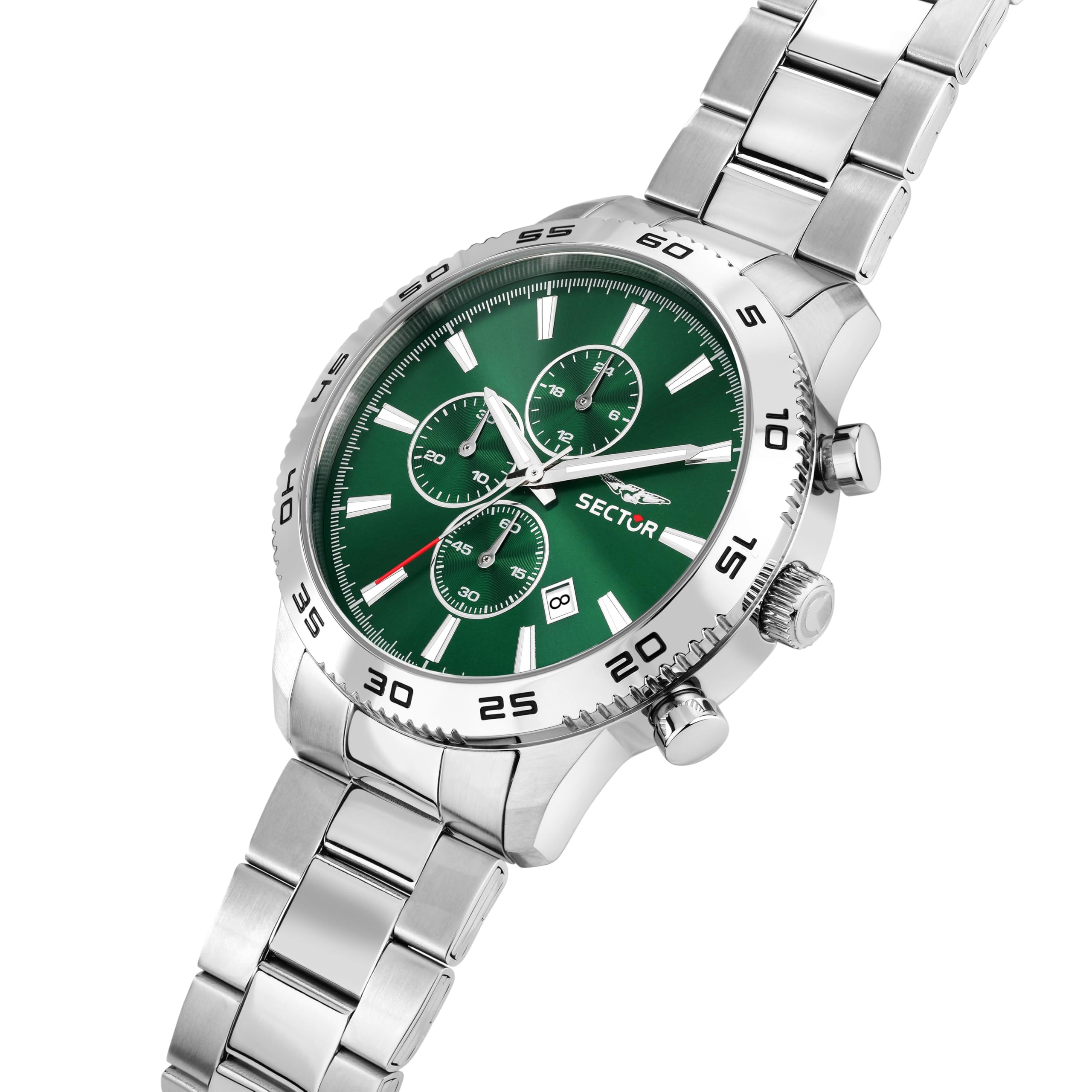 Sector No Limits Orologio Uomo, Cronografo, Analogico, 45 mm, Collezione 270, Effetto Sunray