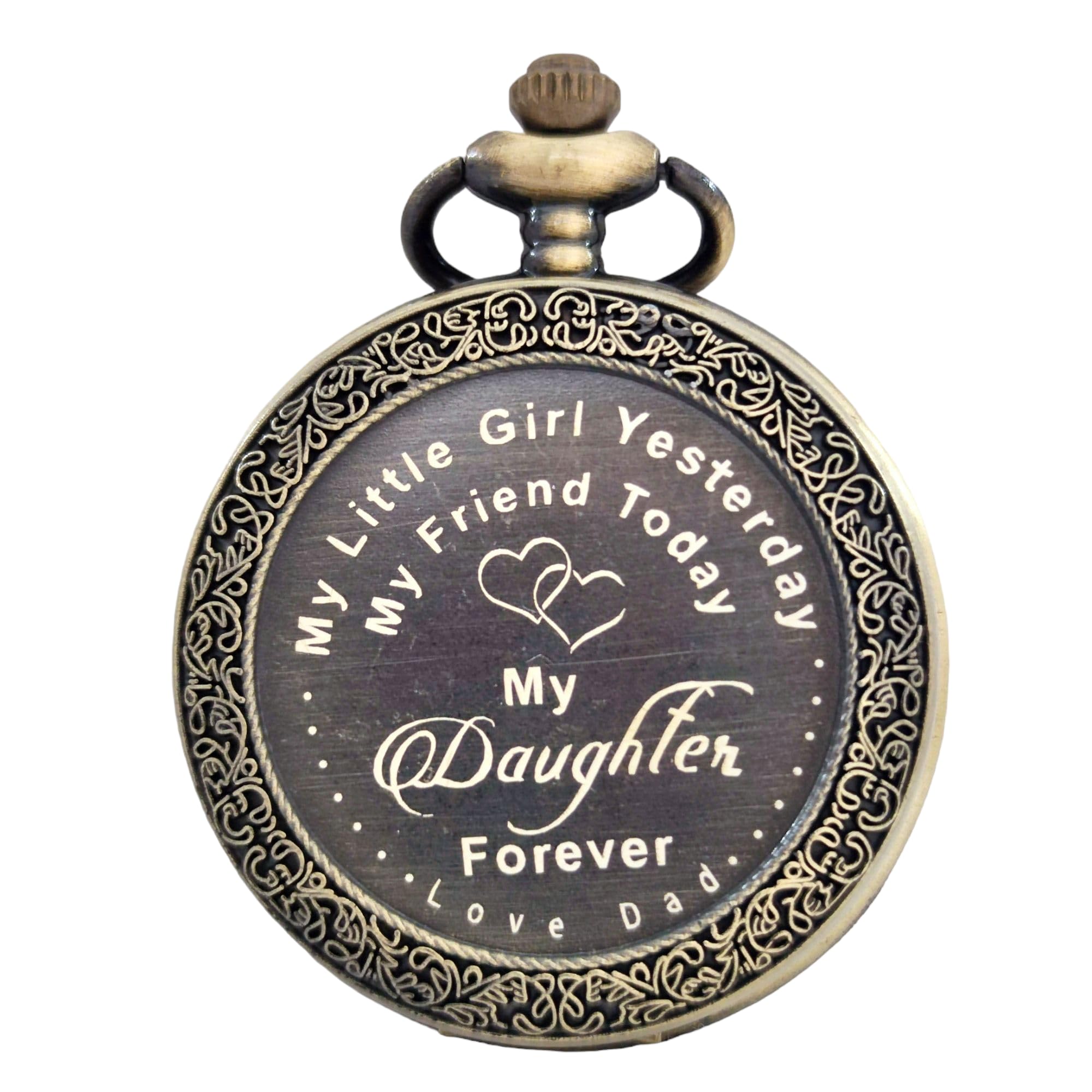 UPBEAT to My Daughter Pocket Watch Gift from Father I Daughter Gift Ideas for Birthday I Classic timekeeping I Artistic Craftsmanship I Unique Gifting Option