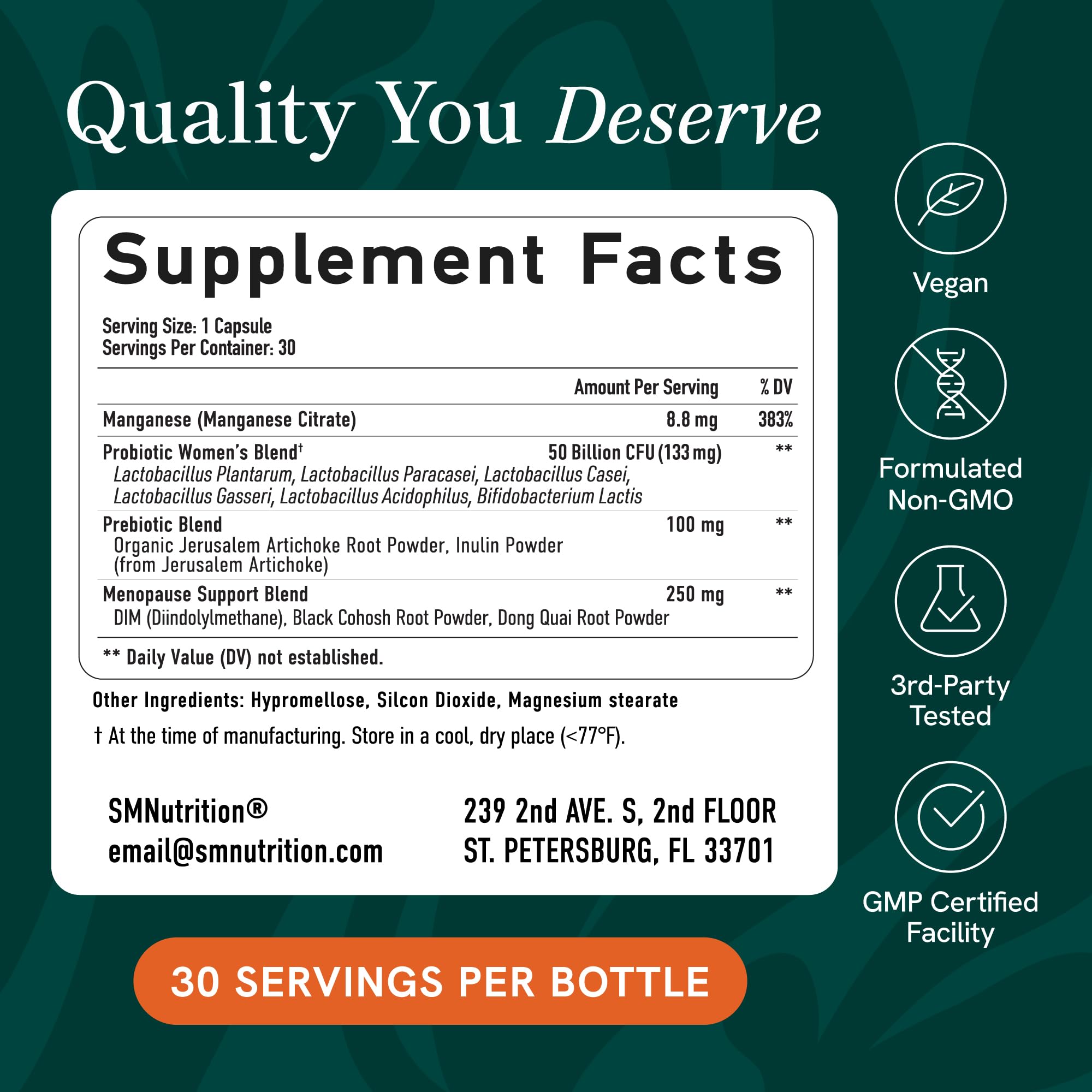 Probiotics for Women, 50 Billion CFU Vaginal pH Balance & Digestive Support — Amazon image 5