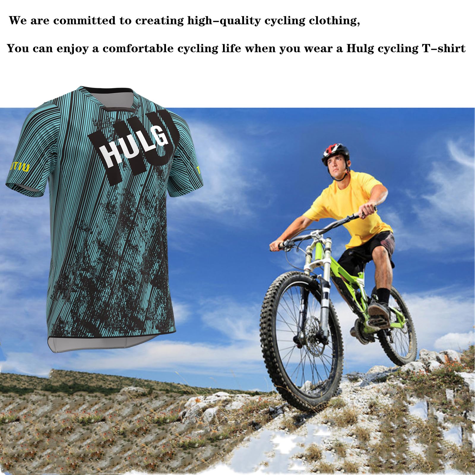 Koszulka Rowerowa MTB HULG, Męska, Krótka, Oddychająca, Szybkoschnąca, Antybakteryjna, Szara, XS