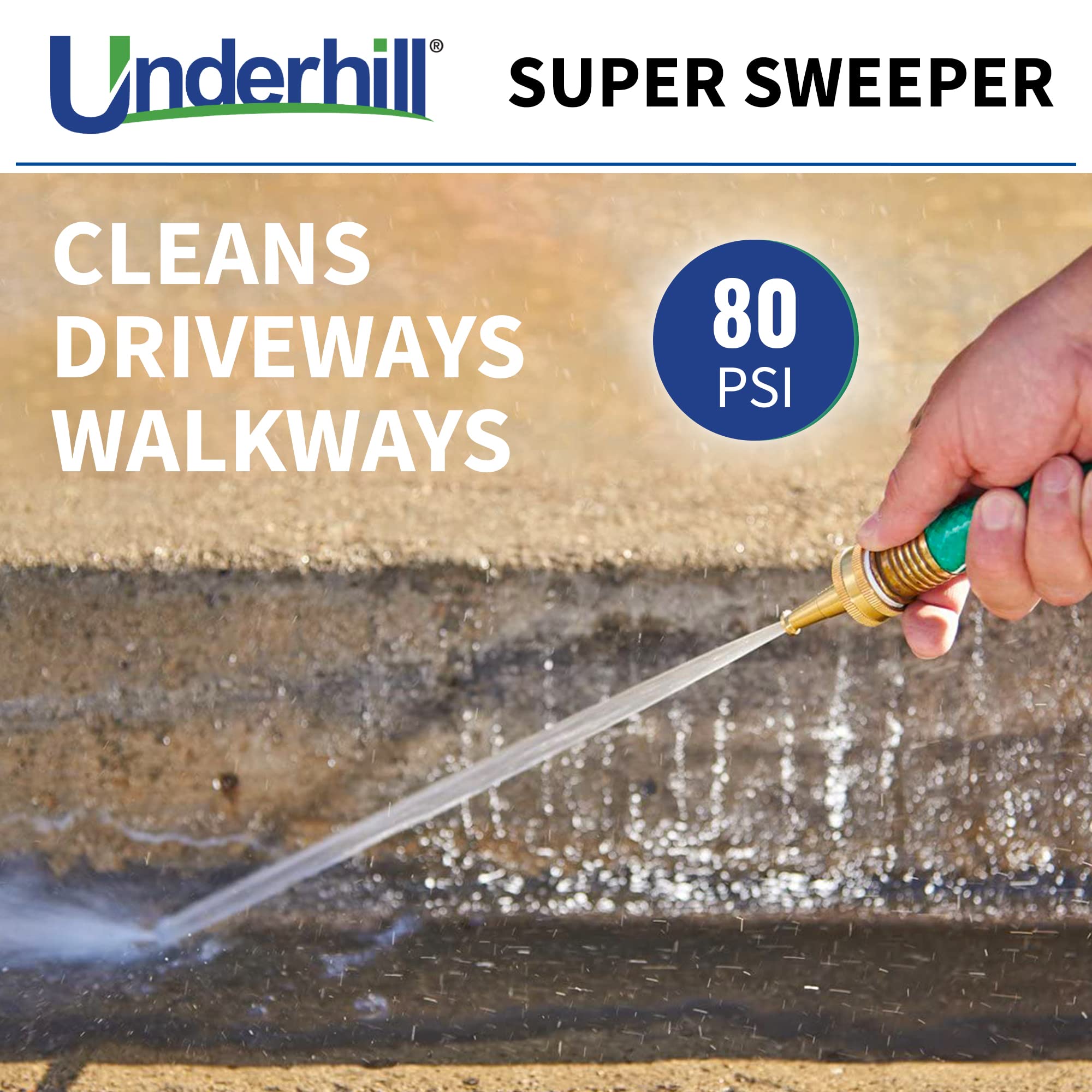 Underhill SN2 – 75 powerblast Super Sweeper (alimentación Boquilla con Manguera de 3/4 de Pulgada de Rosca de Entrada