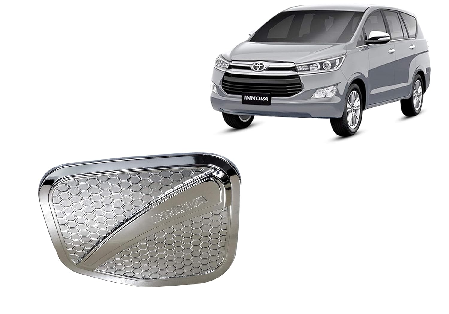 AutoPop Chrome Fuel Tank Cover for Toyota Innova Crysta Amazon.in