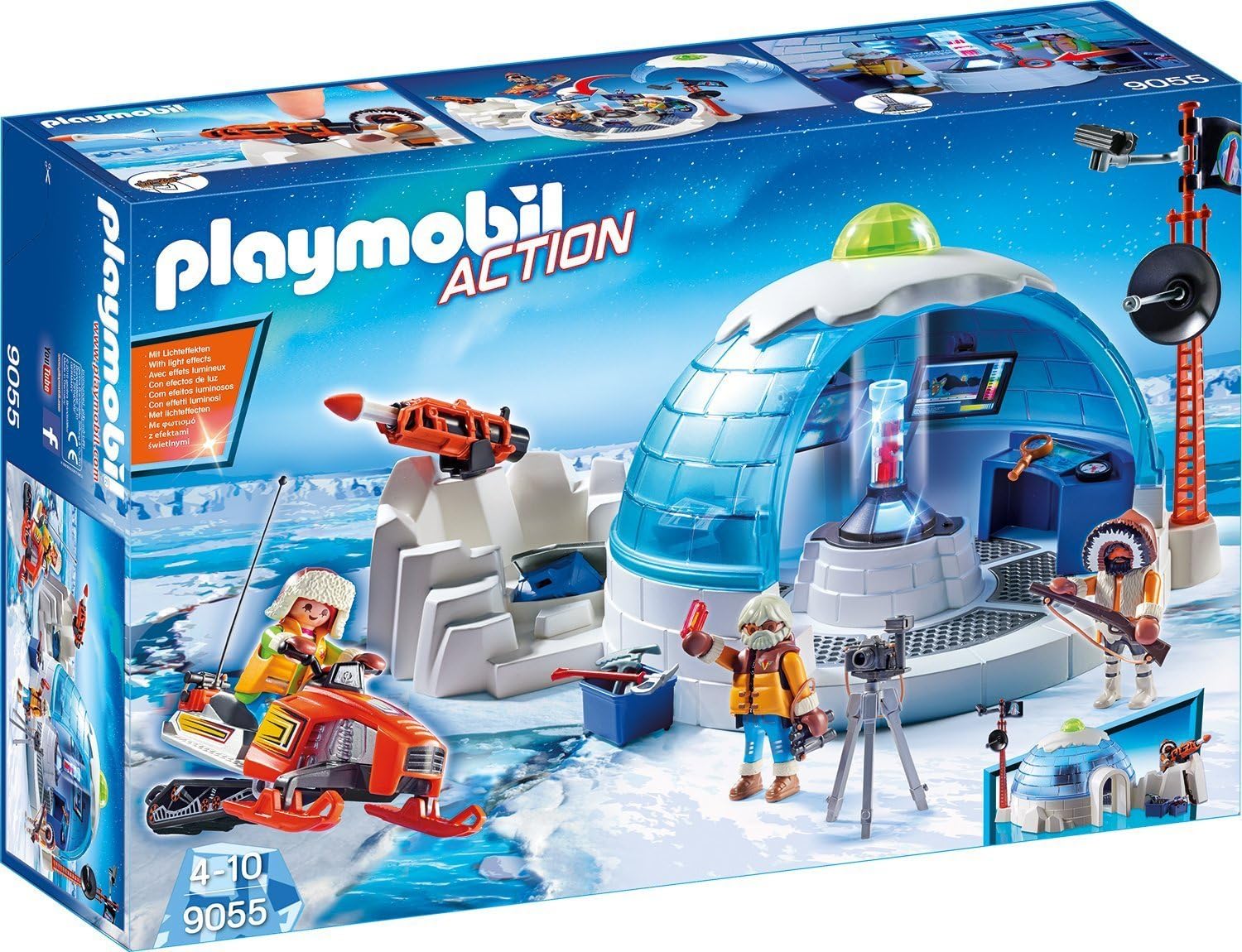 PlayMOBIL 9055 Arctic Expedition Headquarters, Fun Imaginative Role-Play, PlaySets Suitable for Children Ages 4+