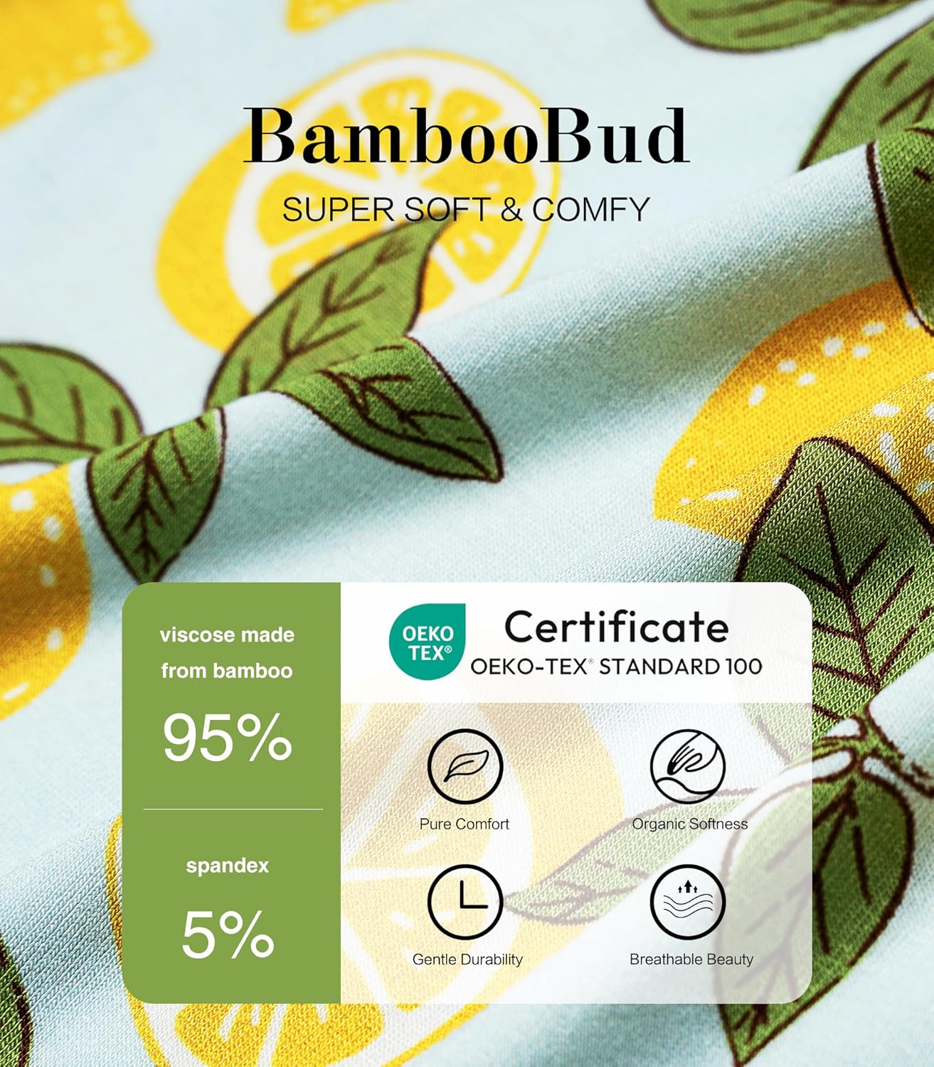 Kids Pajamas Bamboo Viscose Pajama Set, Unisex Boys Girls Long Sleeve Shirt and Pants Button Down Sleepwear 4T-12Y - Image 5