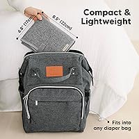 Vista 2 de KeaBabies Cambiador de Pañales Portátil, Fácil de Limpiar con Toalla - Cambiador de Pañales para Bebé Plegable Impermeable para Bolso de Pañales