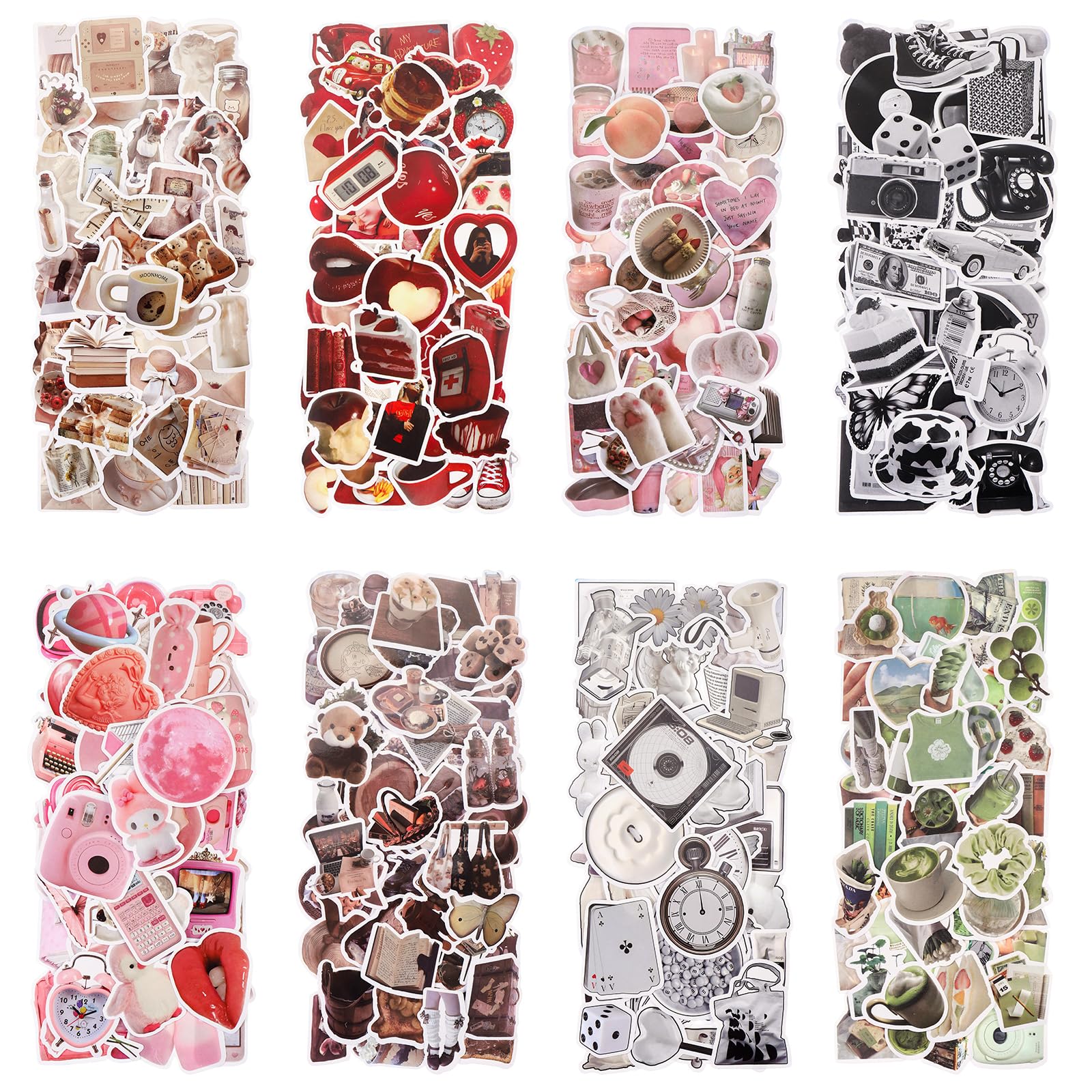 TranRantic 480PCS Vintage Aesthetic Scrapbook Stickers