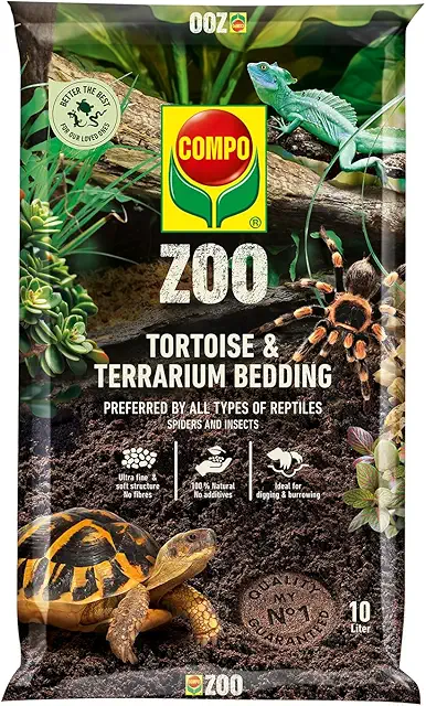 COMPO ZOO Lettiera Naturale per Terrari Tartarughe, 10 Litri