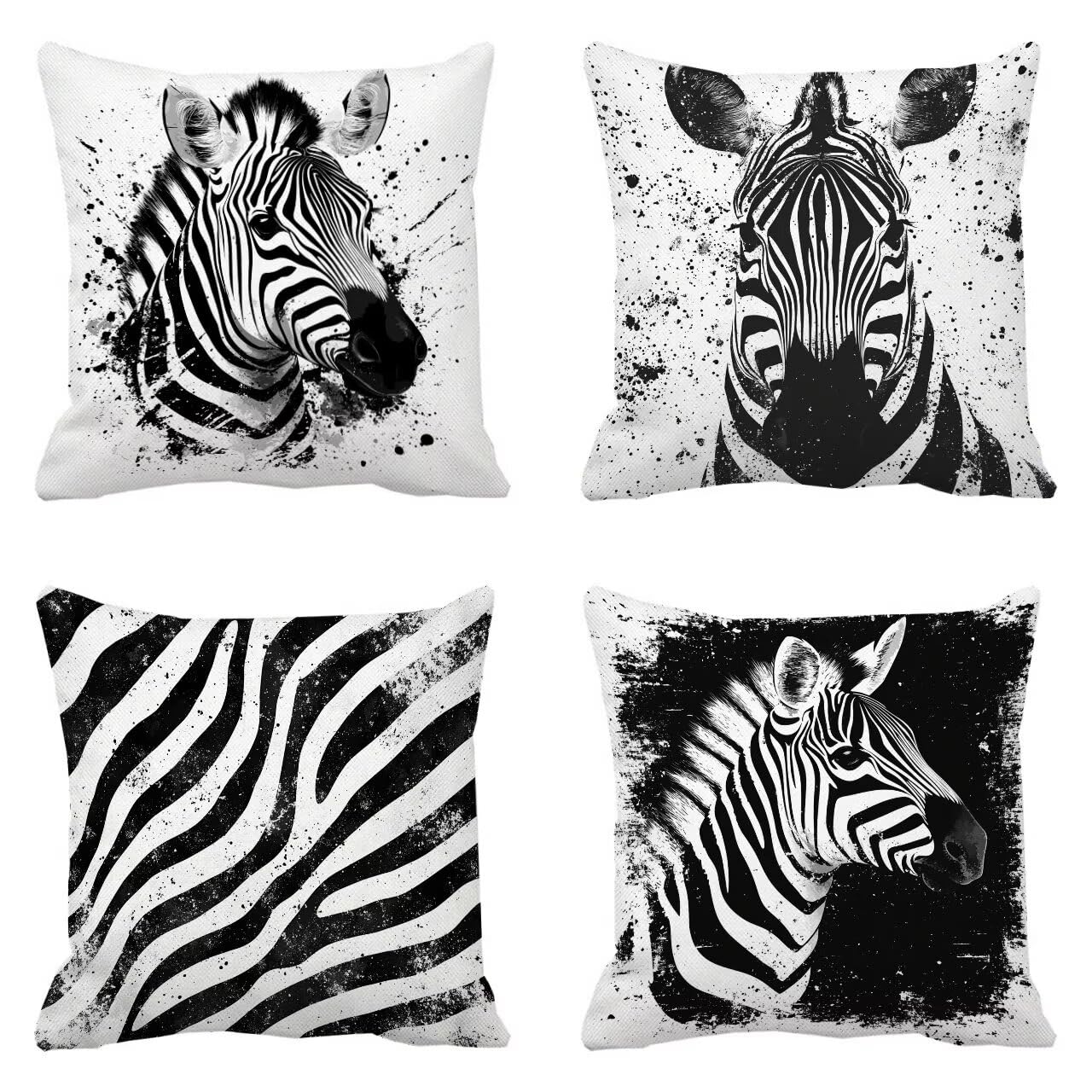 Coussin canape impermeable noir et blanc pour decoration de terrasse et salon de jardin