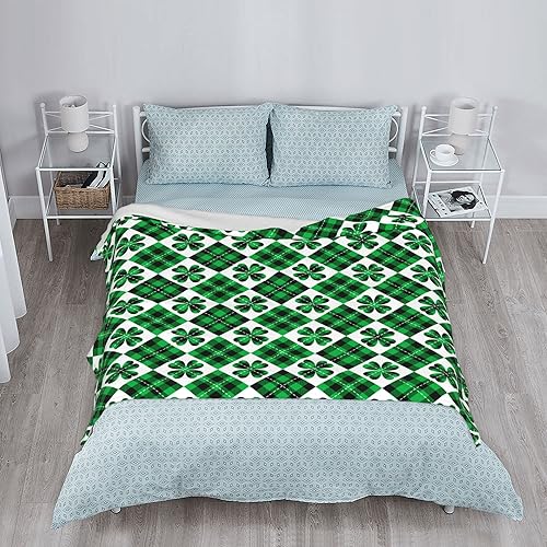 Miniatura 5 de Mantas de lujo para el día de San Patricio manta mullida cálida y acogedora para sofá manta de vacaciones de primavera de temporada para sofá cama