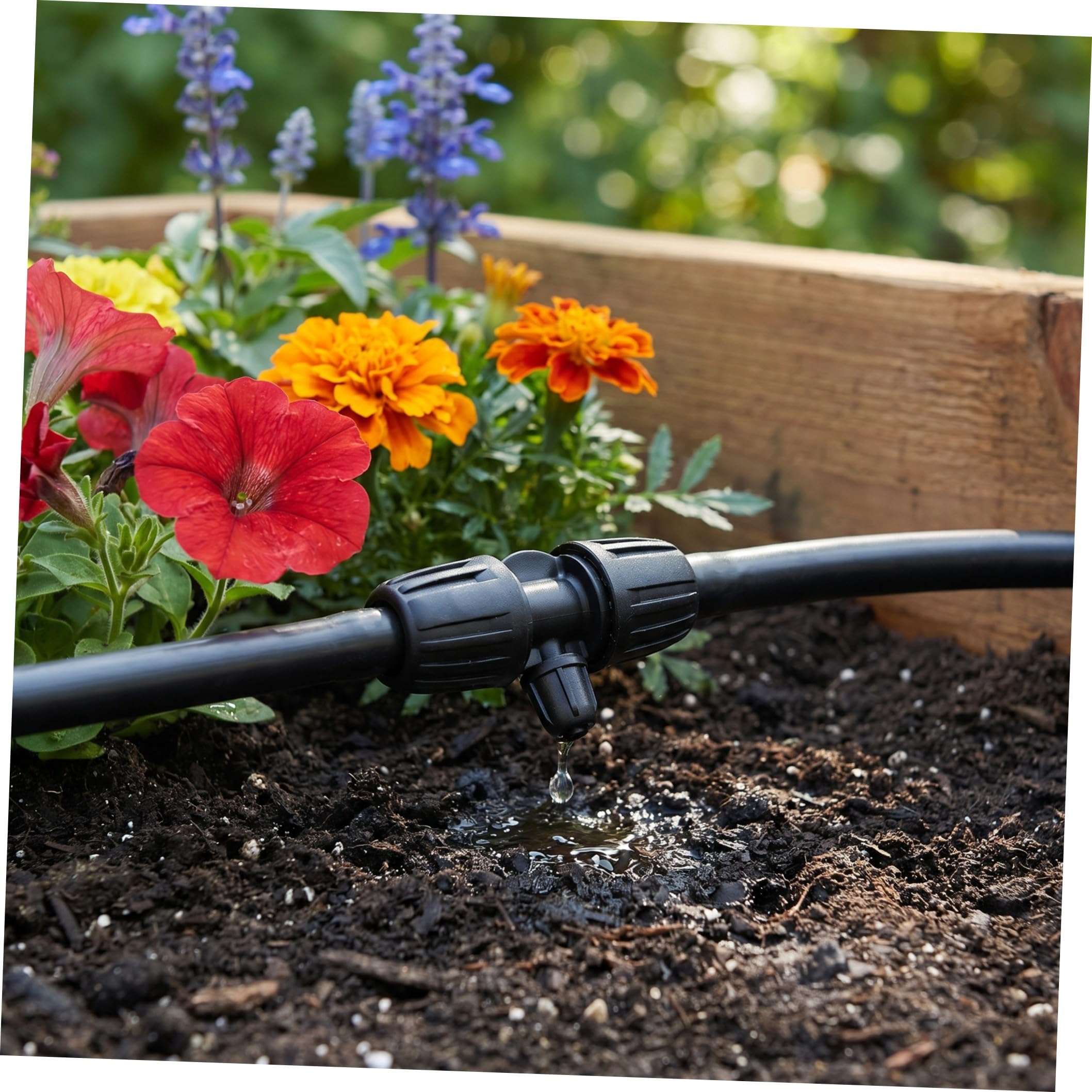 30 Pezzi Raccordi per Irrigazione Agricola Pe Dadi Autobloccanti Antiscivolo, Attacco a Tre Vie 1/2" a 1/4" in Pp, Facile Installazione per Giardino e Serra,