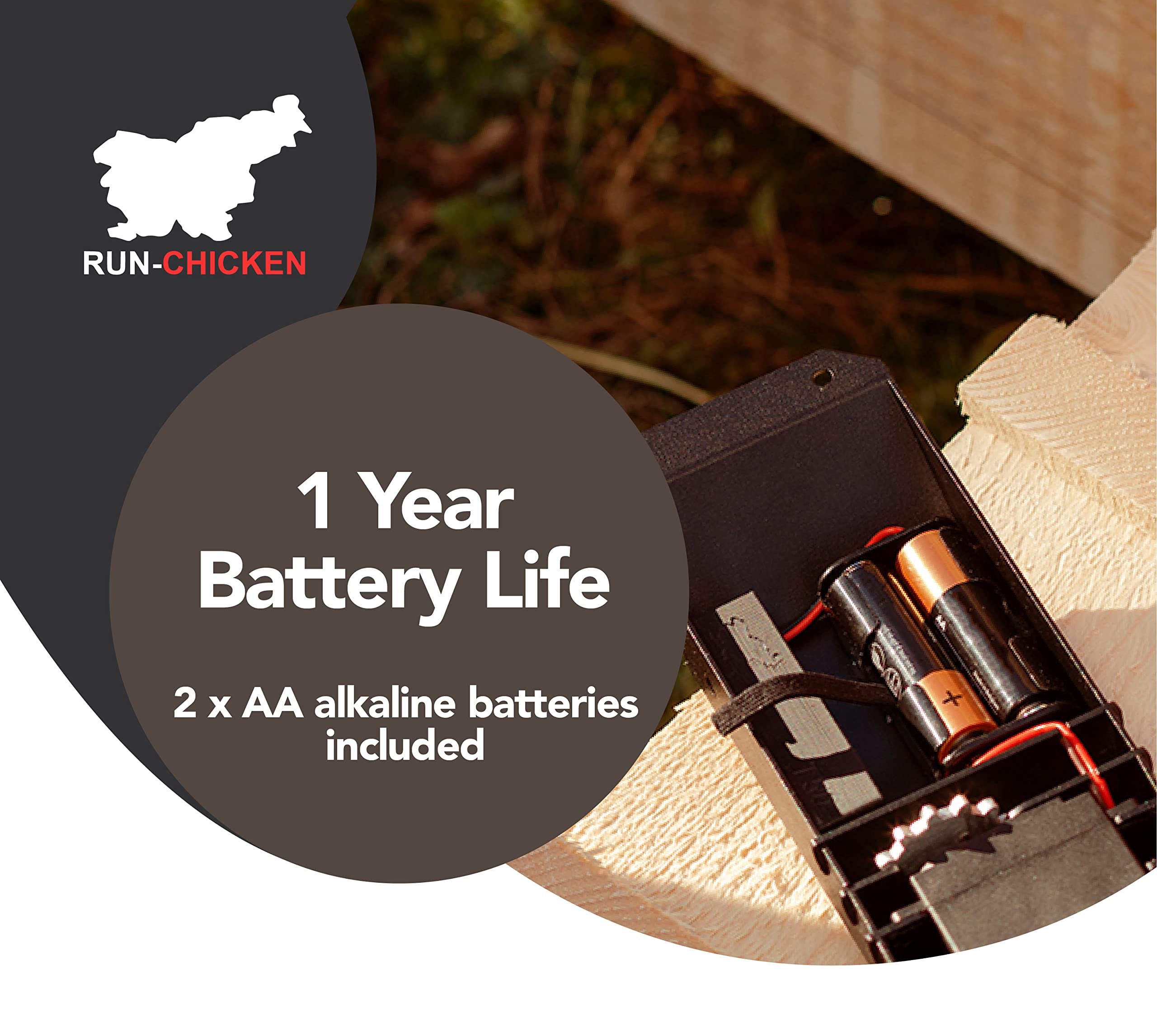 Porta Automatica Per Pollaio RUN-CHICKEN T50 - Programmabile Con App, Batteria, Alluminio, Anti-predatore - Foto 11