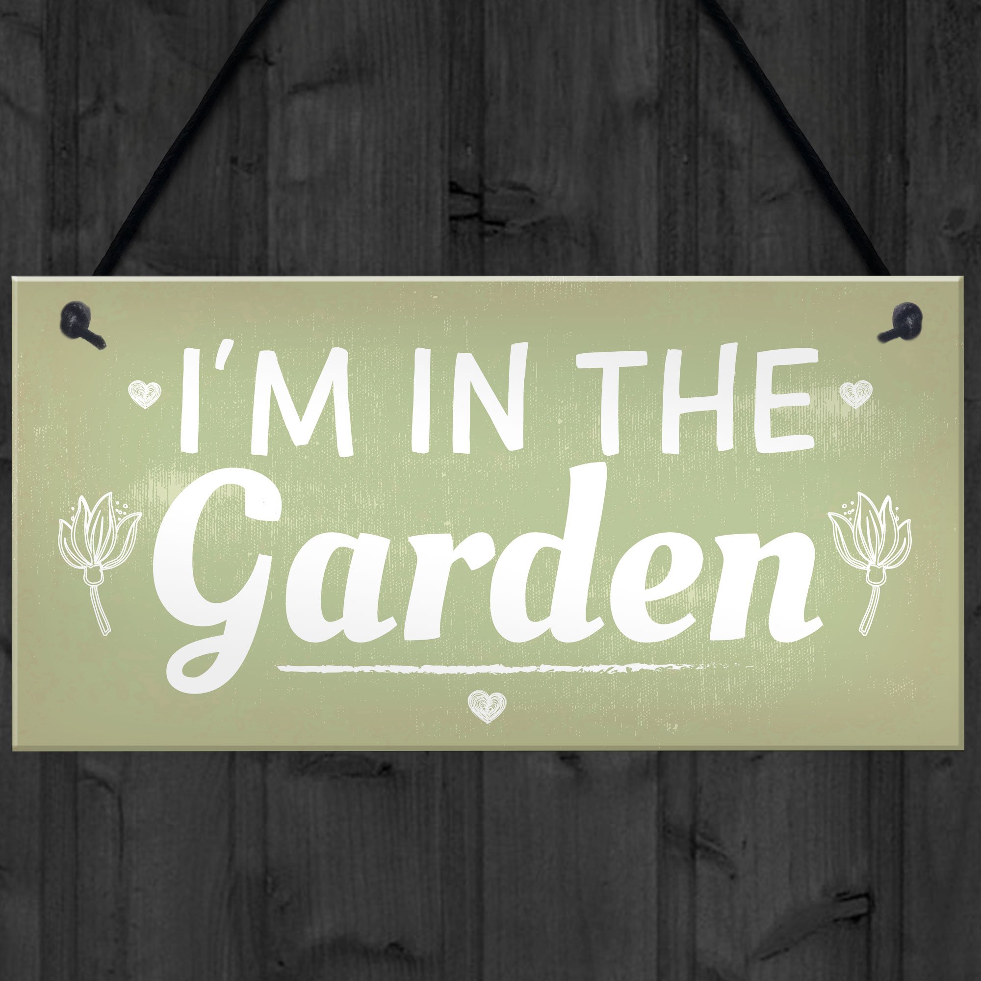 RED OCEAN Gartenregel-Schild – 20x10 Cm, Aus PVC, Fertig Zum Aufhängen