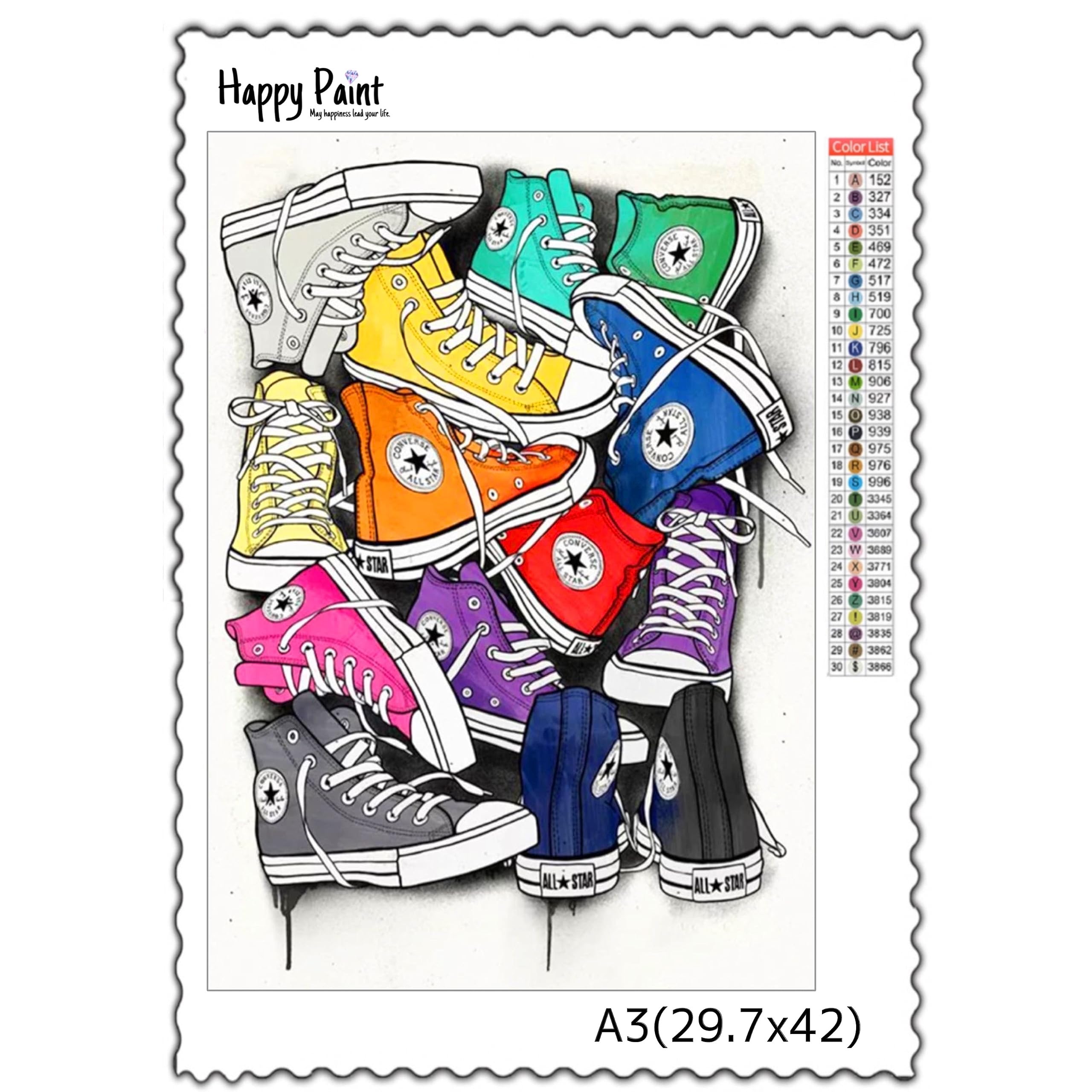 Happy Paint ダイヤモンドアート A3 おもちゃ カラフル／1789 Happy Paint ダイヤモンドアート A3 おもちゃ カラフル／1789